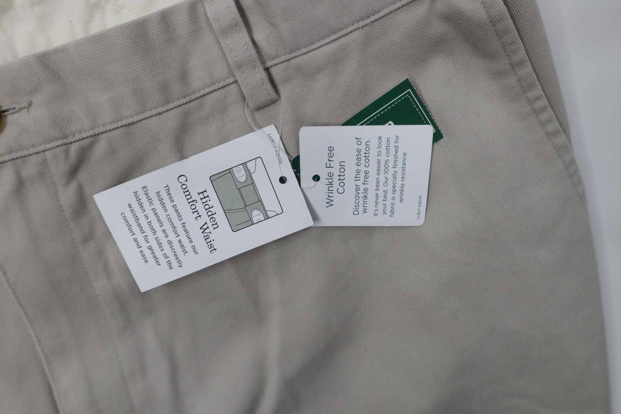 L.L. Bean Deadstock Vintage 90s Y2K LL Bean Wide Leg Chino Pants Beige Size US 42 / EU 58 - 7 Thumbnail