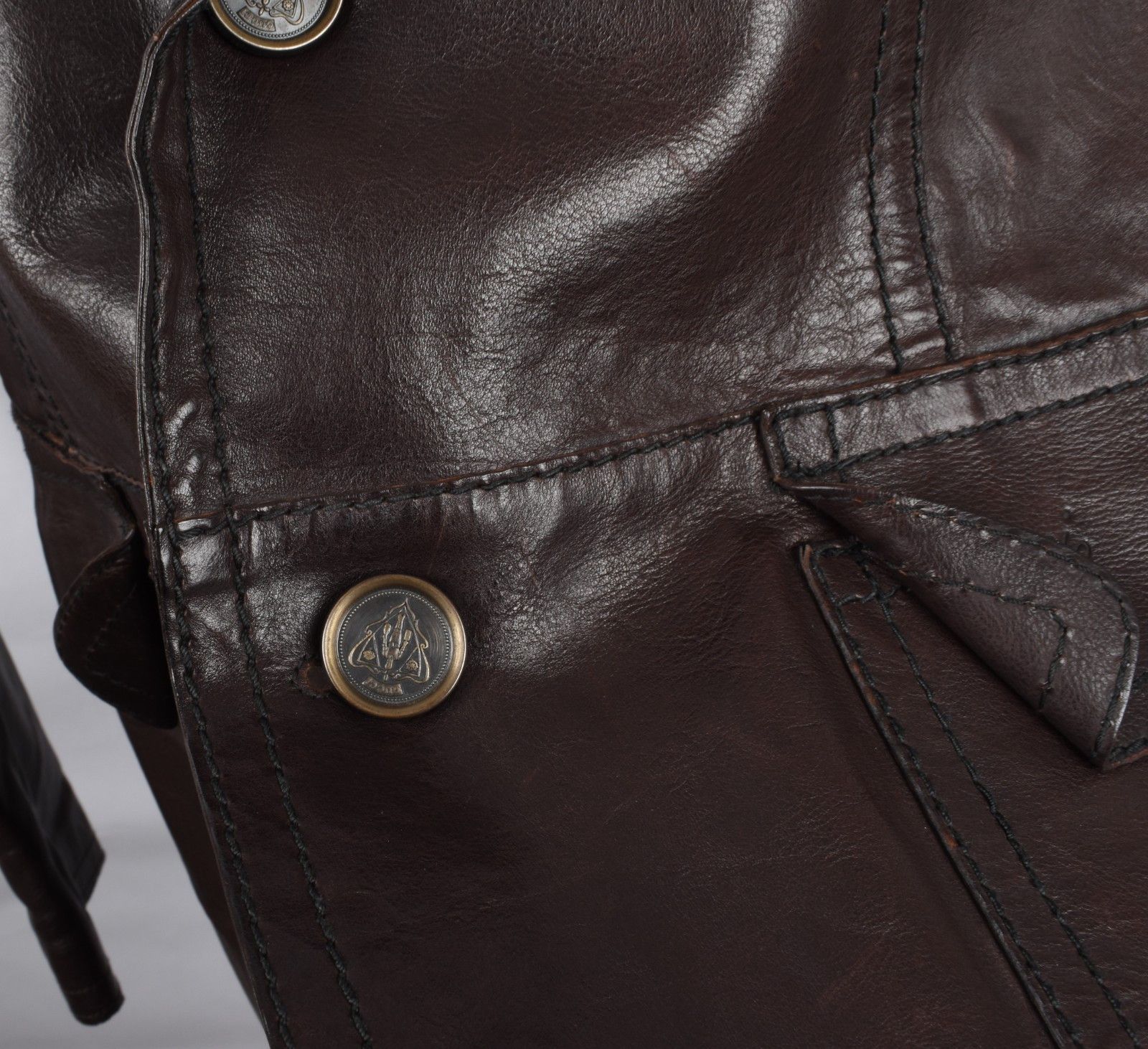 Gucci Gucci Men Leather Jacket blazer style Size IT52-L, S1931 Size US L / EU 52-54 / 3 - 9 Thumbnail