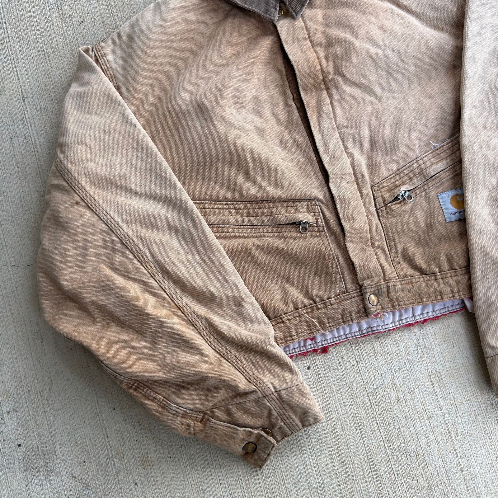 Carhartt × Vintage Carhartt brown cropped Detroit style work wear jacket Size US S / EU 44-46 / 1 - 2 Thumbnail