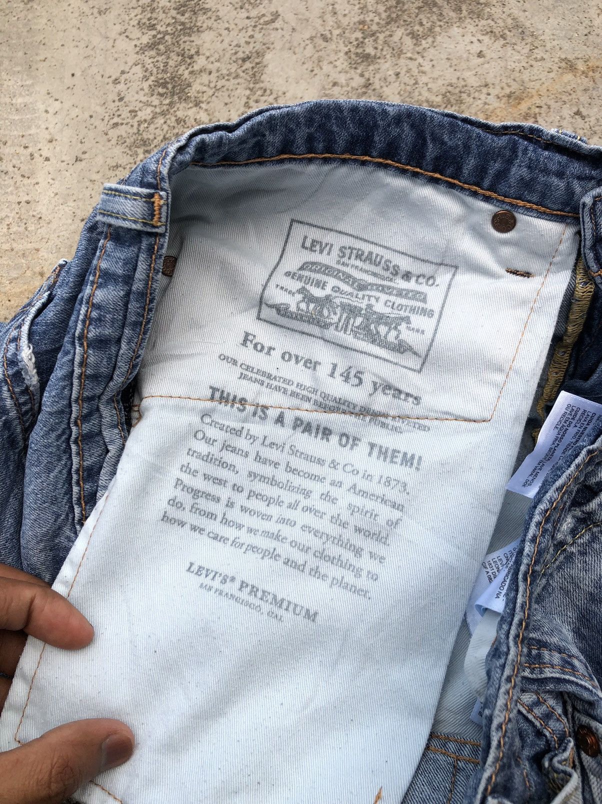Levi's BIG E LEVIS 511 SLIM FIT DISTRESSED DENIM Size US 31 - 5 Thumbnail