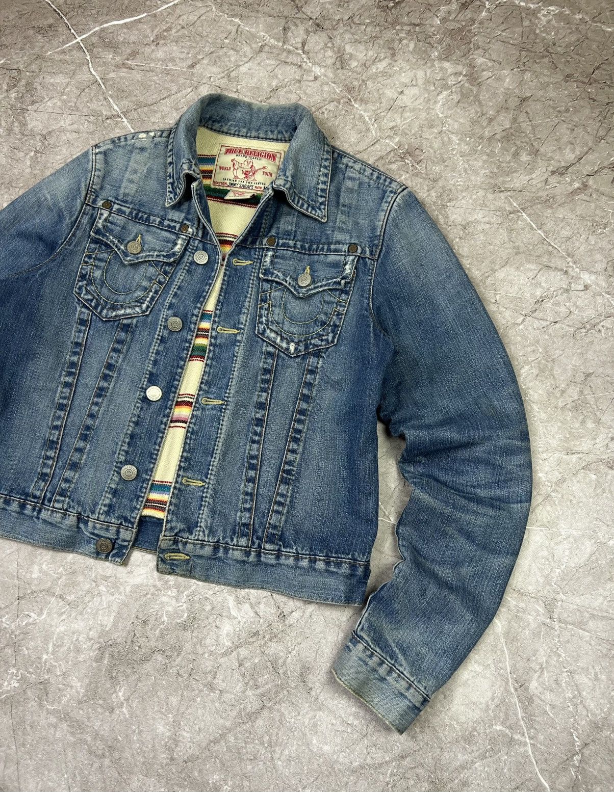 True Religion True Religion denim jeans jacket Jimmy super Size US M / EU 48-50 / 2 - 4 Thumbnail