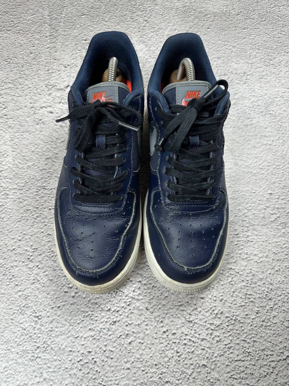 Nike Vintage Nike Air Force 1 07 LV8 Blue Orange Leather Sneakers Size US 8.5 / EU 41-42 - 7 Thumbnail