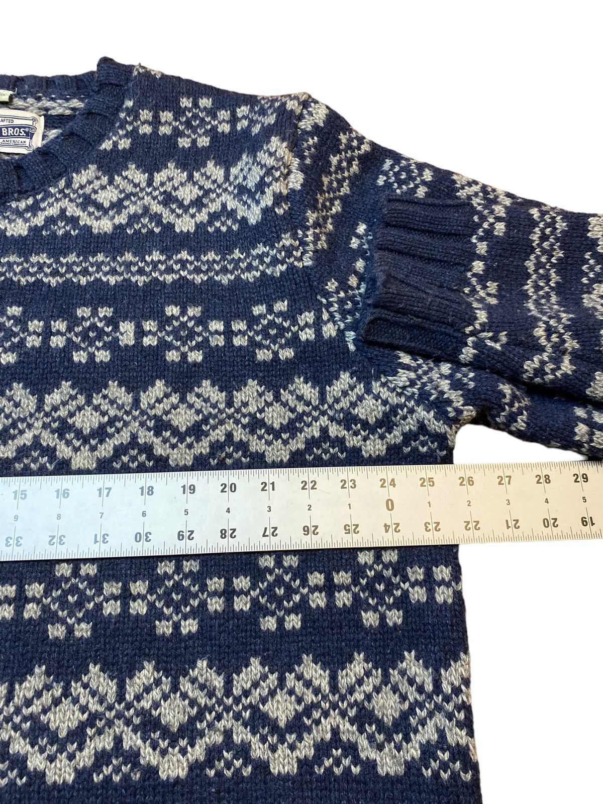 Schott Schott NYC Fair Isle Snowflake Style Wool Blend Knit Sweater Size US XXL / EU 58 / 5 - 7 Thumbnail