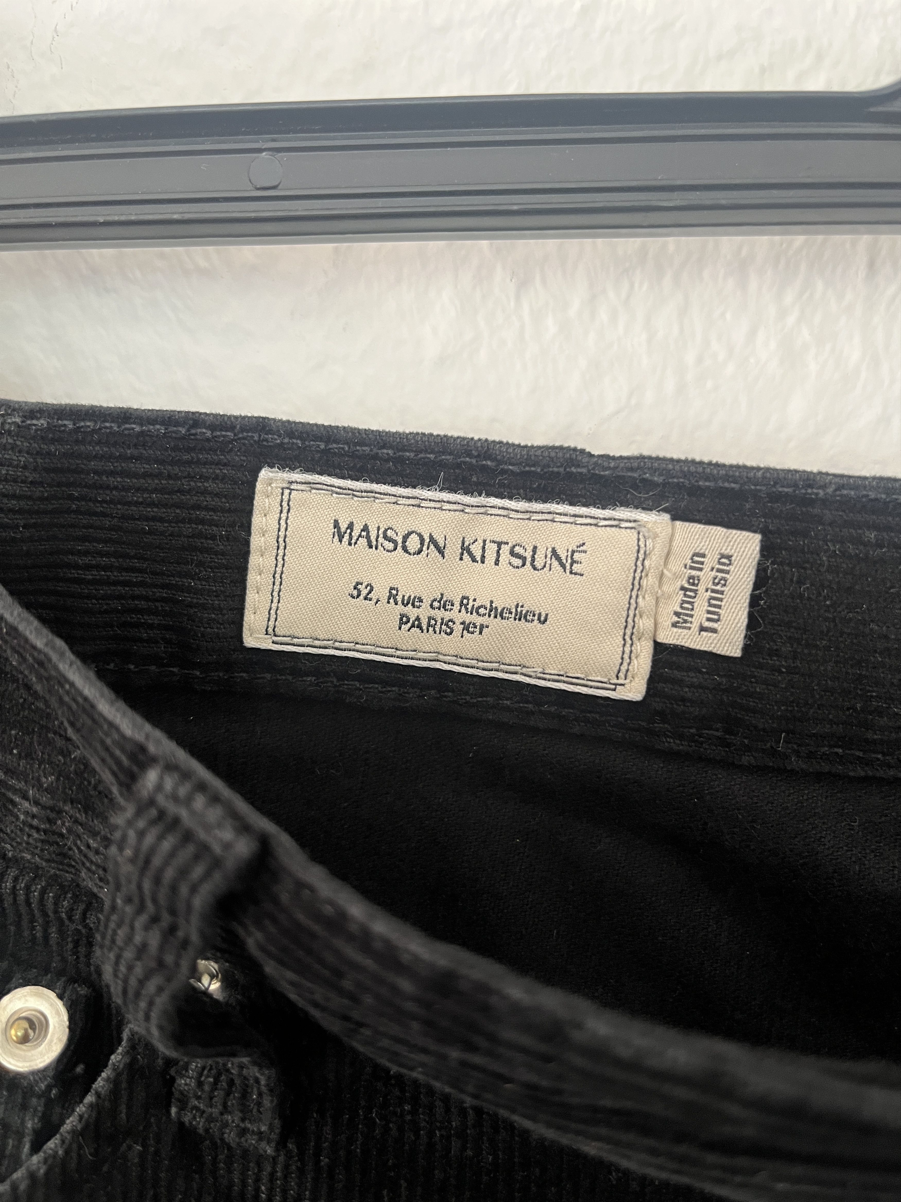 Maison Kitsune Black Corduroy Jeans Size US 30 / EU 46 - 3 Thumbnail