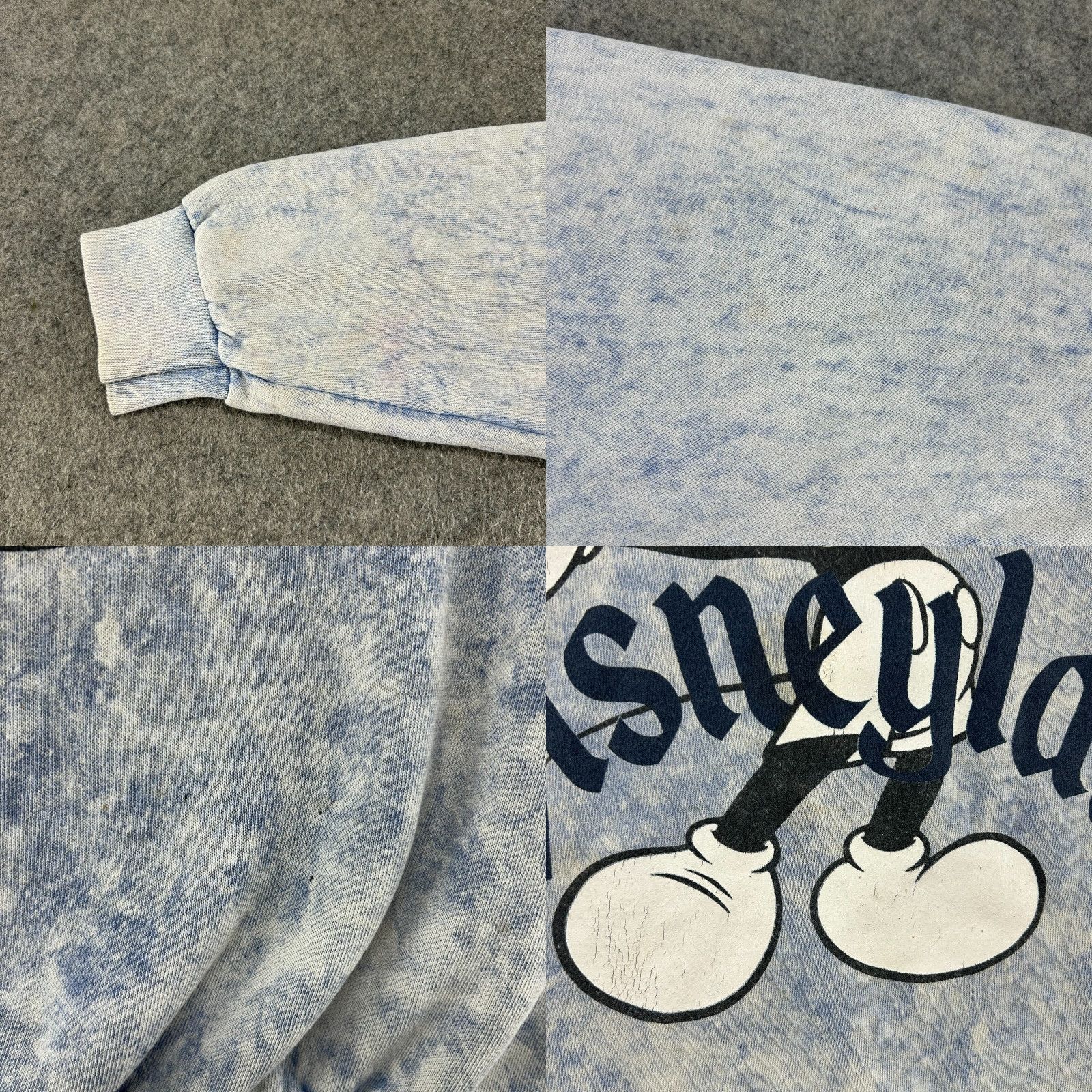 Disney VINTAGE Disney Sweatshirt Mens 2XL Blue Pullover Mickey Mouse 90s Crew Neck Zip 1/2 Zip 1/4 Zip Fleece Graphic Print? Size US XXL / EU 58 / 5 - 8 Thumbnail