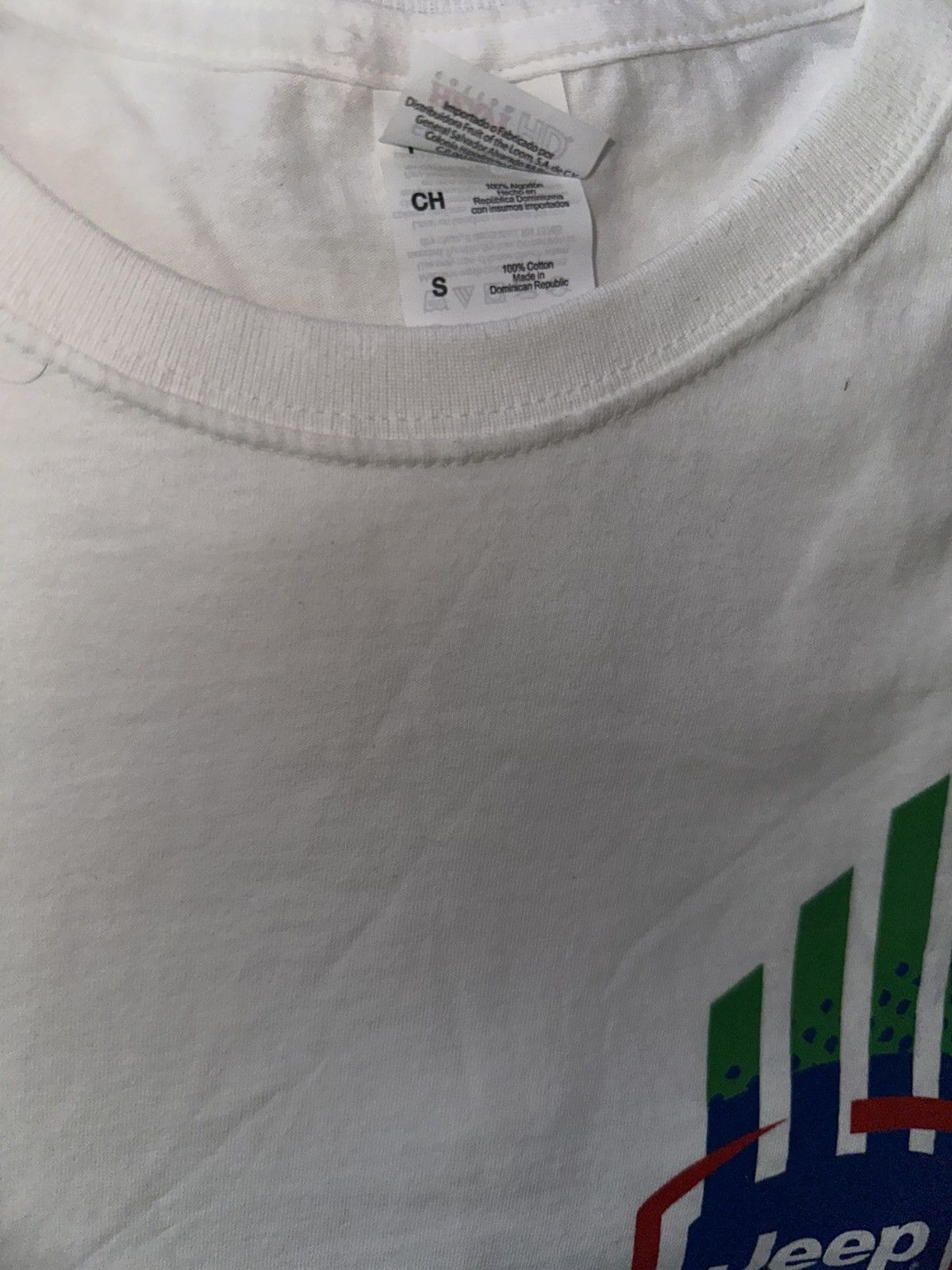 Vintage Vintage Jeep grill stripes fruit of the loom t-shirt small Size US S / EU 44-46 / 1 - 4 Thumbnail