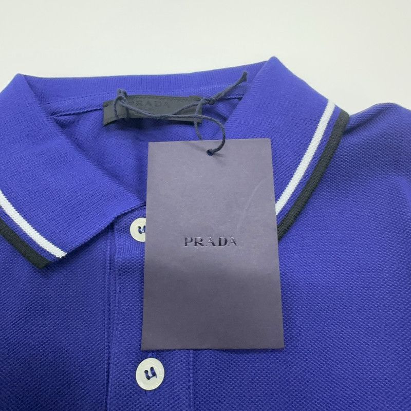 Prada Prada Solid Color Striped Polo Shirt-2506 Size US M / EU 48-50 / 2 - 5 Thumbnail
