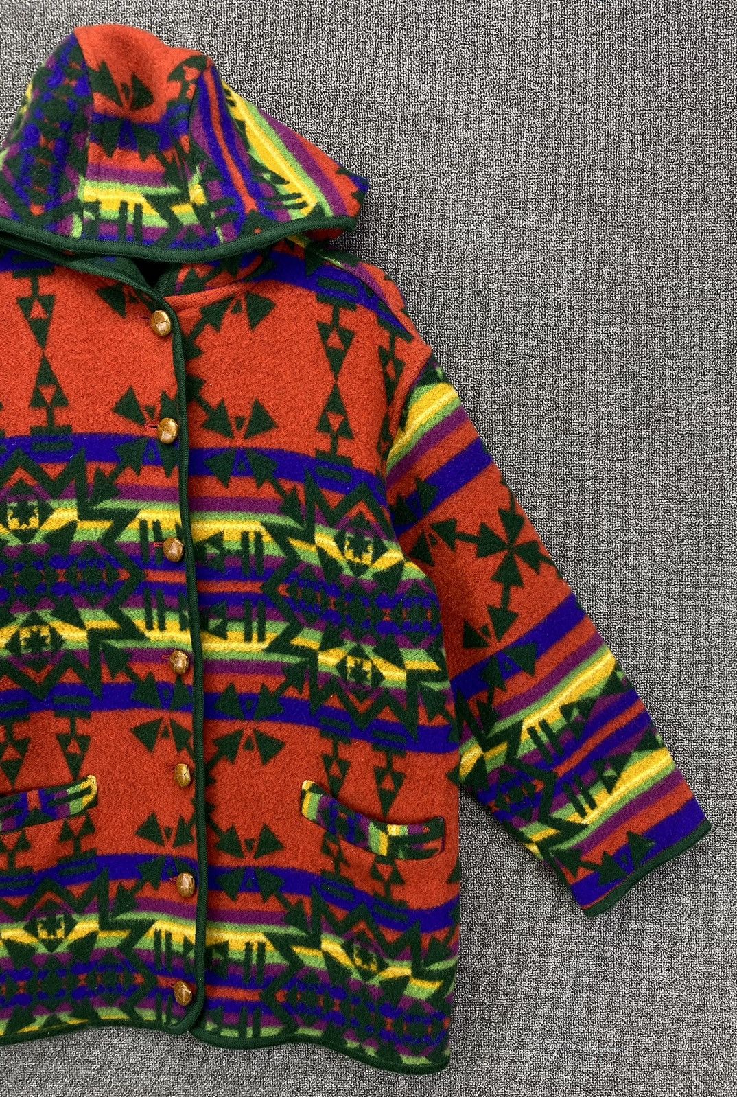 Vintage Vintage Japanese Navajo x Native Hoodie Wool Jacket Size US M / EU 48-50 / 2 - 4 Thumbnail