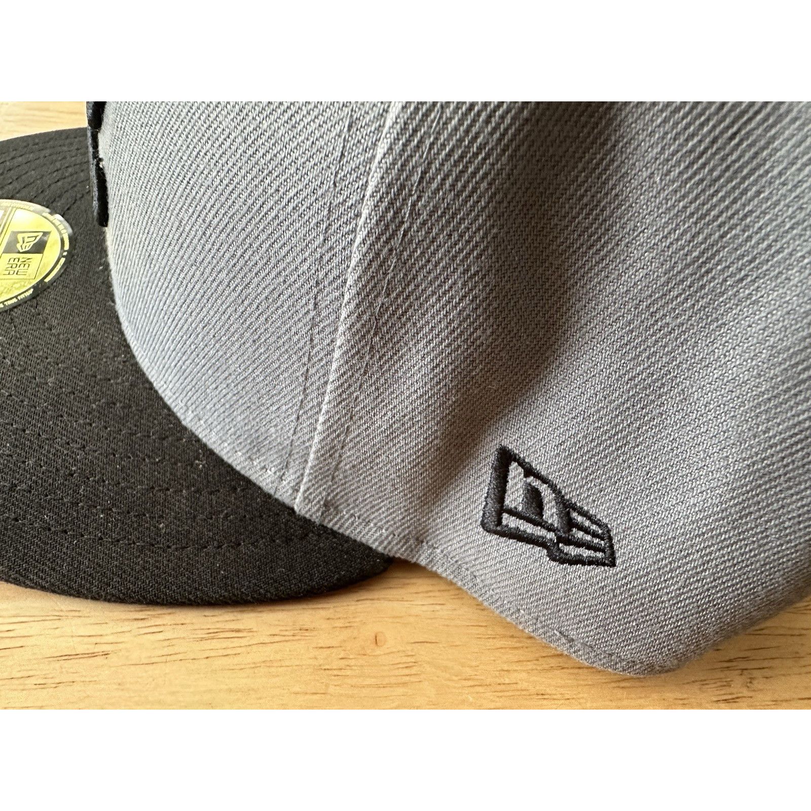 New Era Atlanta Braves New Era 59Fifty Gray/Black Cap/Hat 7 3/4 Size ONE SIZE - 8 Thumbnail