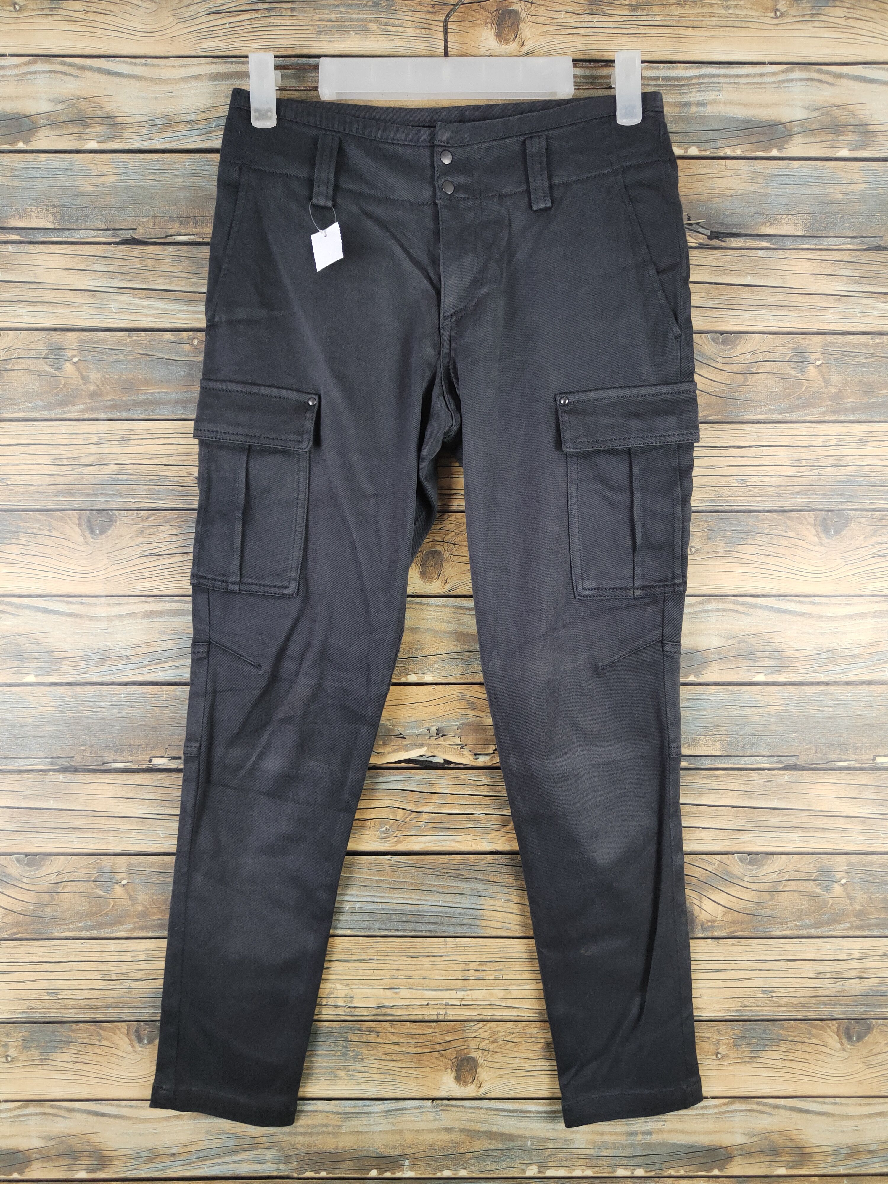 Japanese Brand DL Des Pres Black Multipocket Cargo Pants #2421 Size 26" / US 2 / IT 38 - 1 Thumbnail
