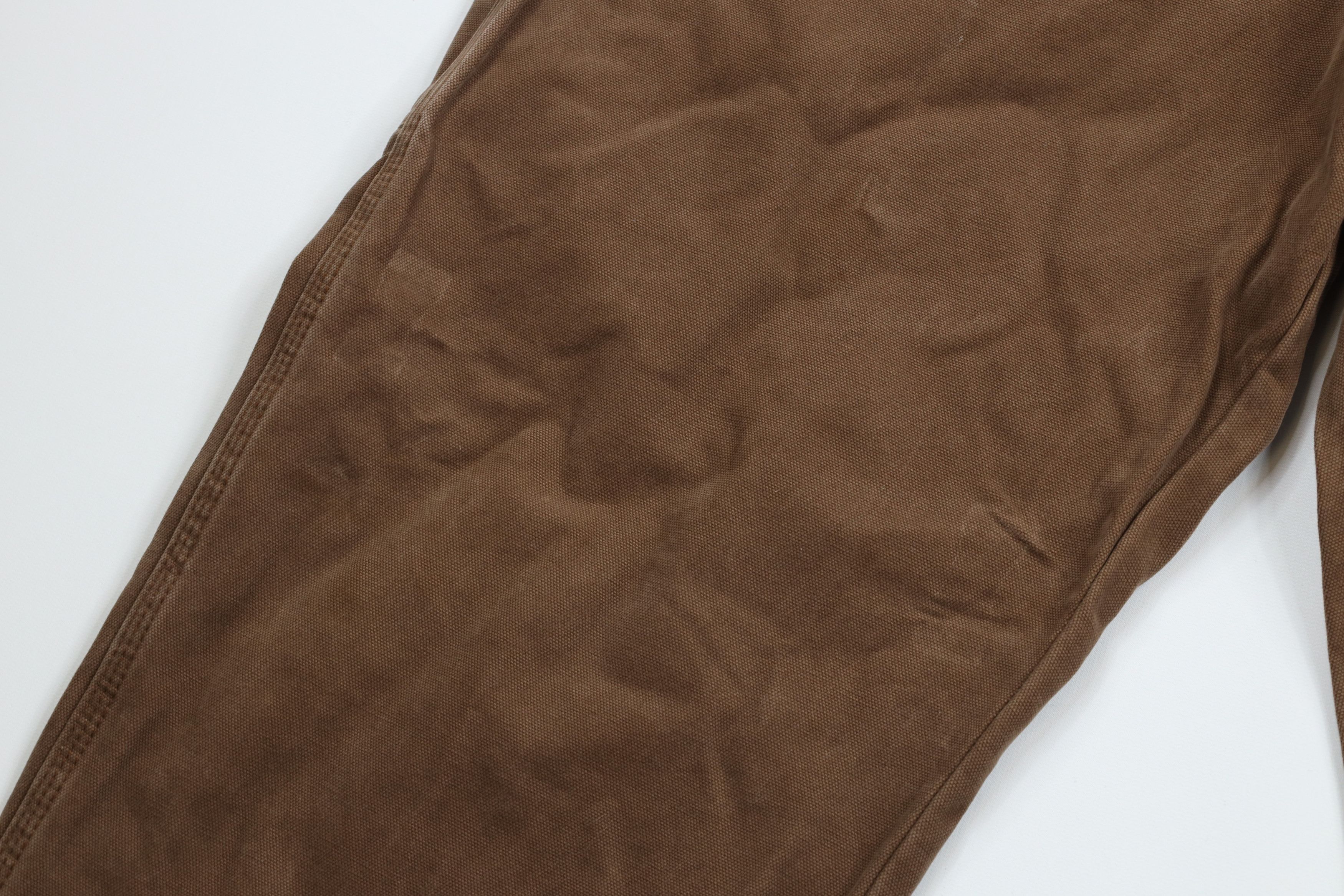 Dickies × Vintage Vintage Dickies Spell Canvas Wide Leg Dungaree Pants Brown Size US 42 / EU 58 - 5 Thumbnail