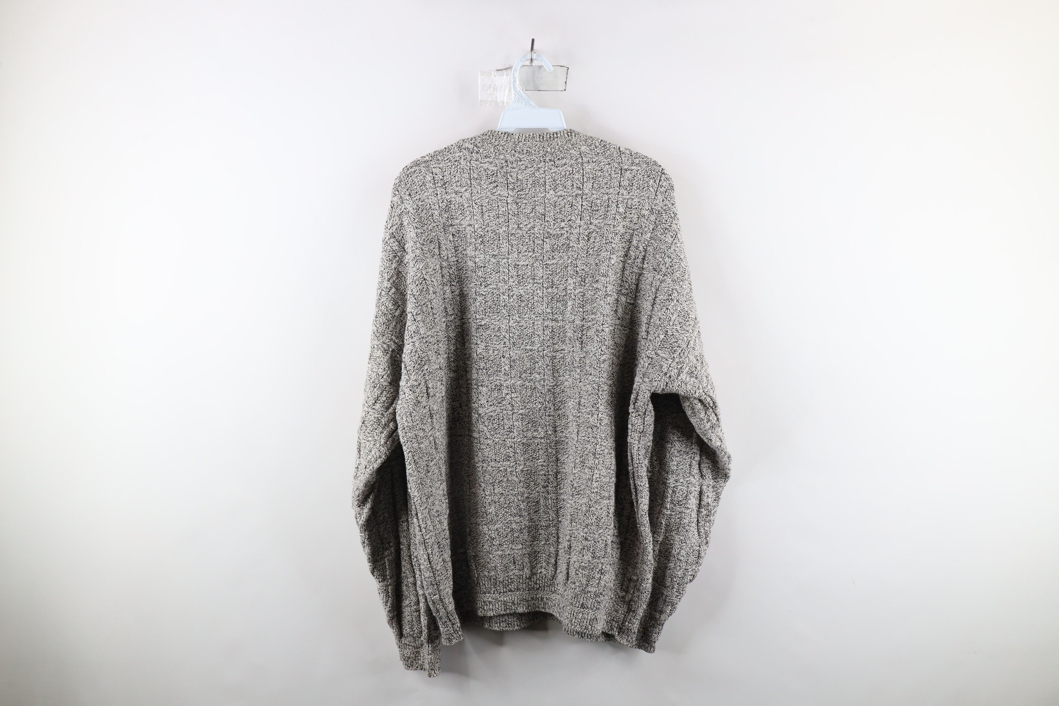 Vintage Vintage 90s Streetwear Hand Framed Cotton Knit Sweater USA Size US XL / EU 56 / 4 - 7 Thumbnail