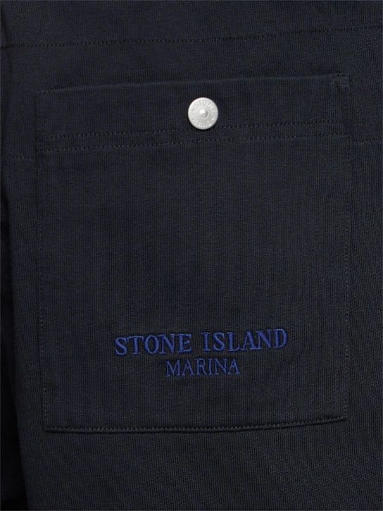 Stone Island o1lsvrm0425 Cotton Sweat Shorts in Navy Blue Size US 32 / EU 48 - 3 Thumbnail