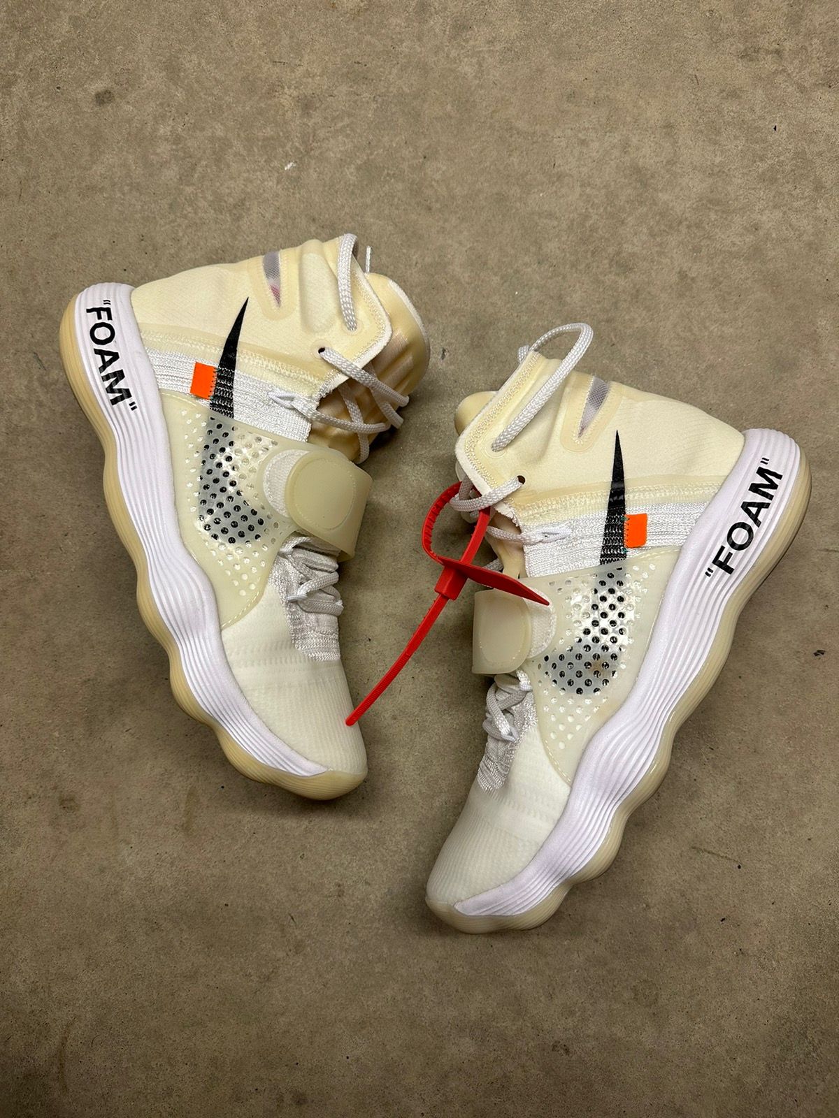 Pre-owned Nike X Off White Hyper Dunk Shoes In White