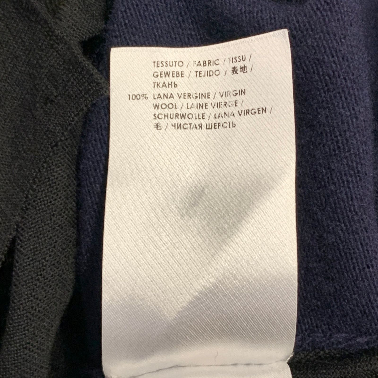 Stella McCartney STELLA McCARTNEY Navy Black Virgin Wool Two Tone Cardigan Size M / US 6-8 / IT 42-44 - 6 Thumbnail