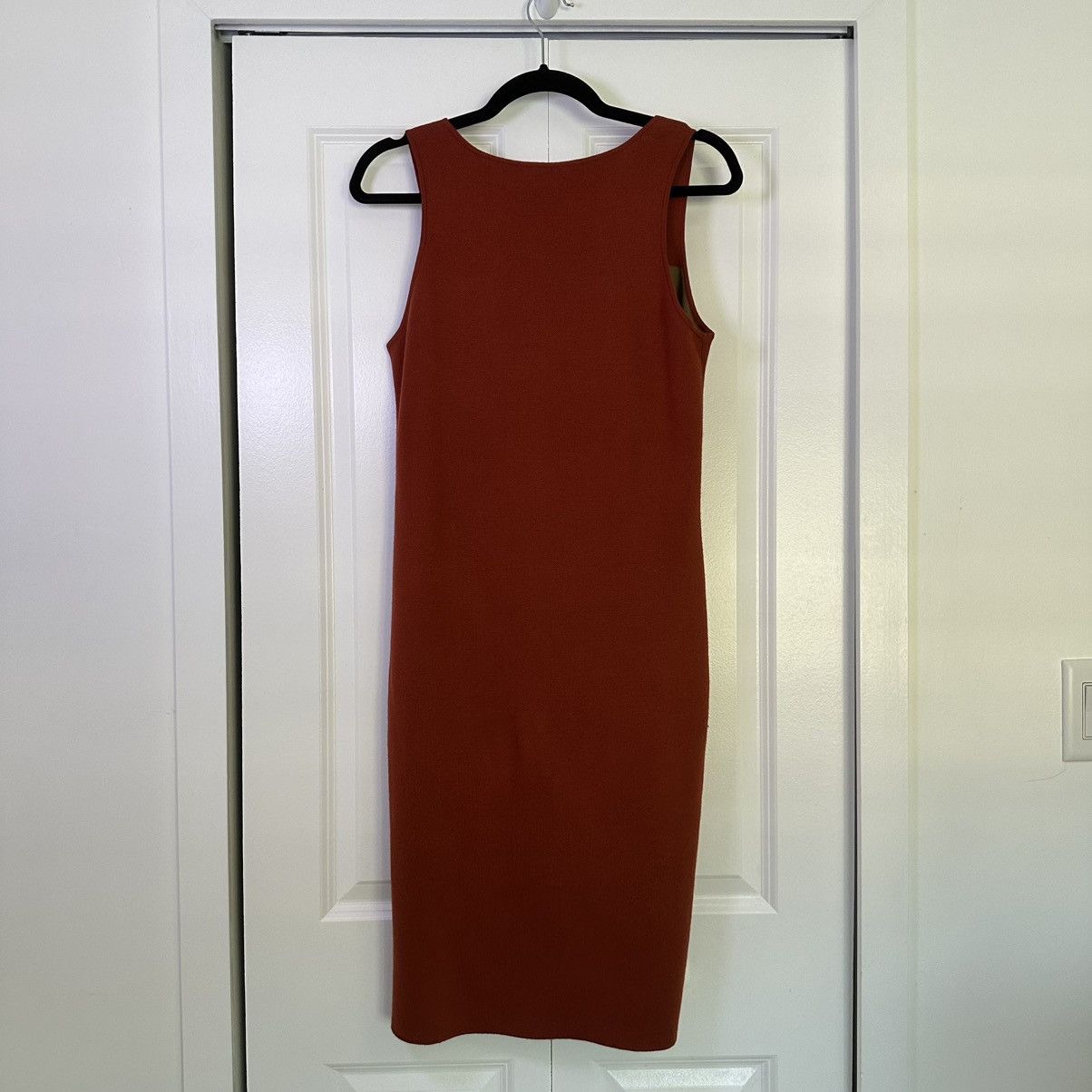 Magaschoni Magaschoni Women’s Cashmere & Silk Orange Tank Bodycon Dress Size S / US 4 / IT 40 - 2 Thumbnail