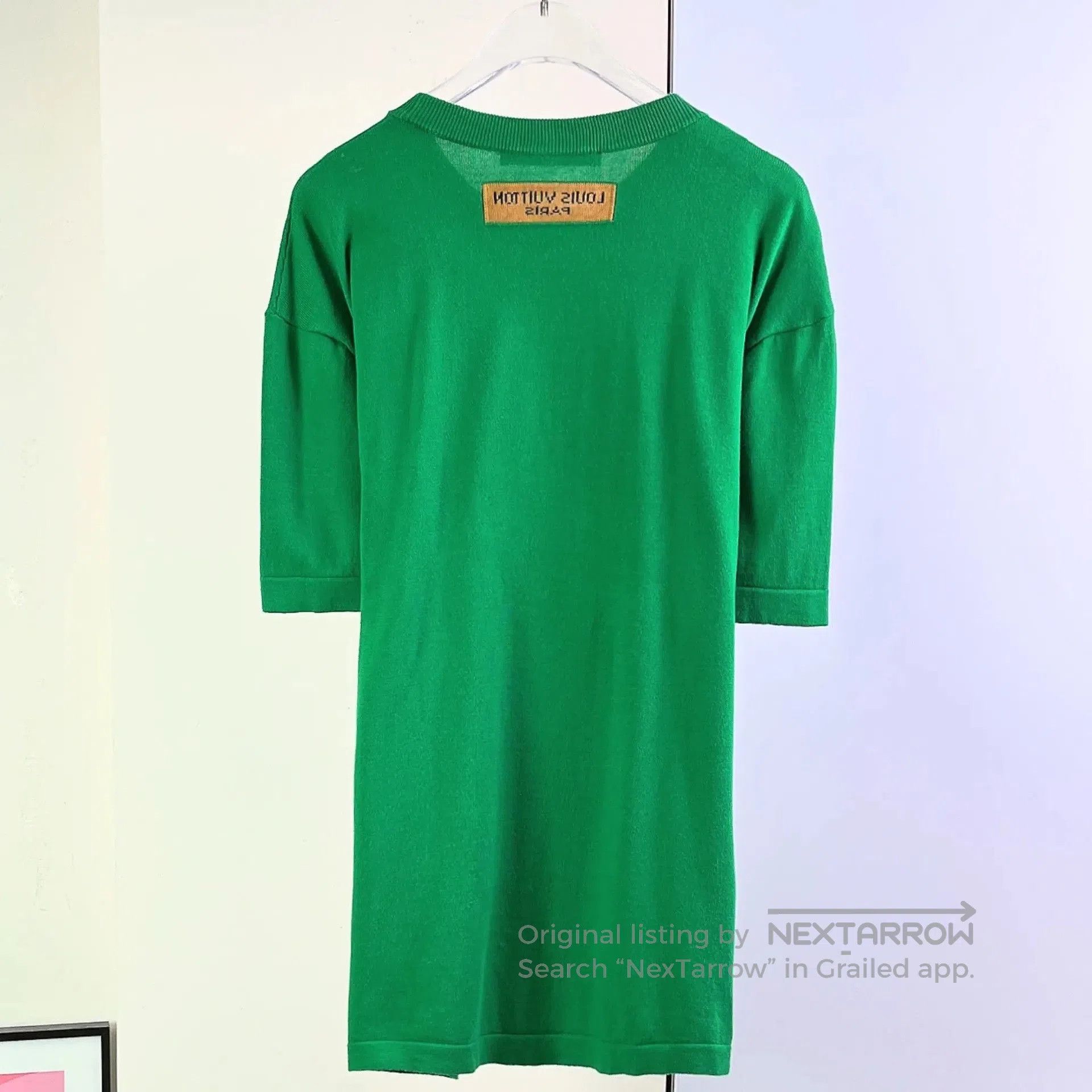 Louis Vuitton Louis Vuitton Green Knit Logo Short-Sleeve Top. Size US M / EU 48-50 / 2 - 2 Thumbnail