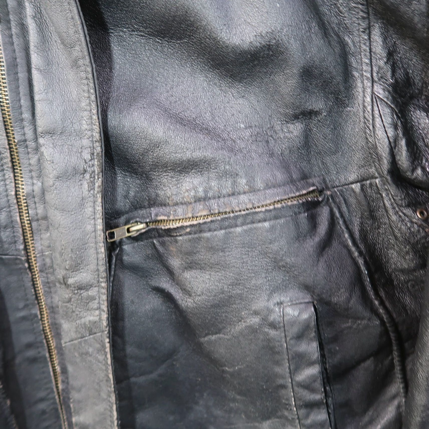 Vintage VINTAGE CONTEXT Leather Coat Jacket Men Medium Full Zip Insulated Black Size US M / EU 48-50 / 2 - 5 Thumbnail