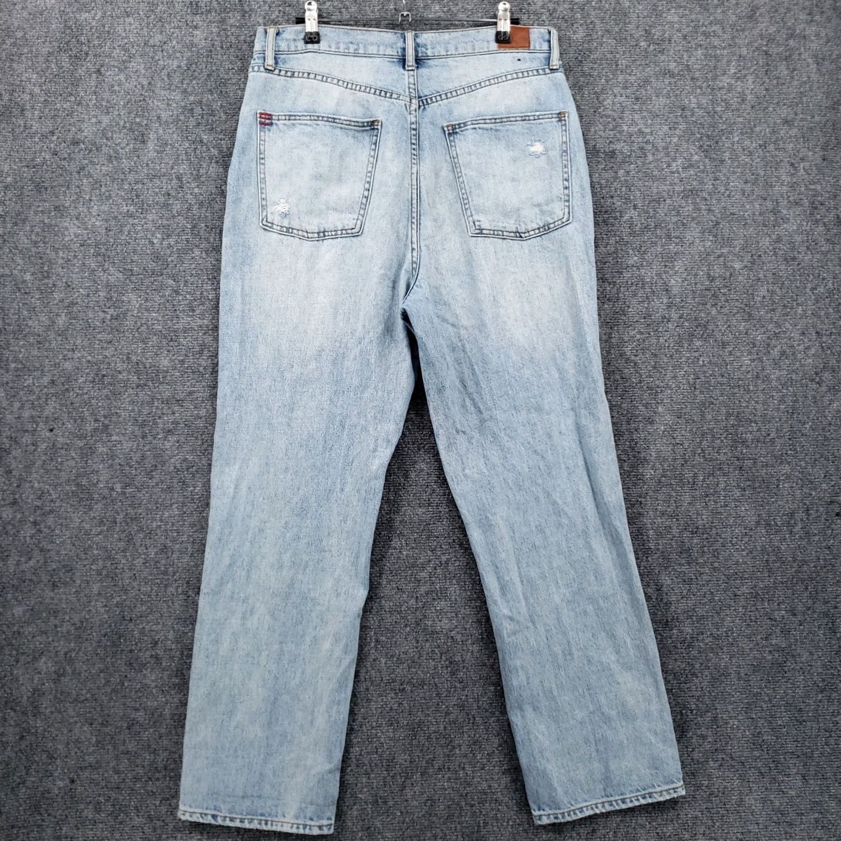 Bdg BDG Jeans Womens 30 Mid-Rise Straight Relaxed Fit Distressed Light Wash Blue Jeans Size 30" / US 8 / IT 44 - 2 Thumbnail