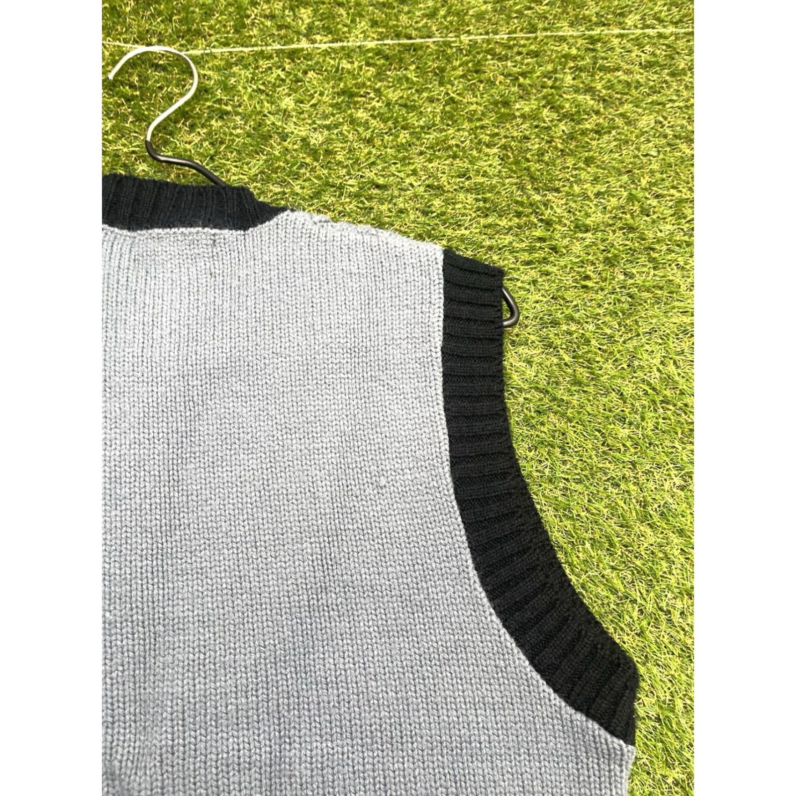 Sears Vintage Sears Kings Road Sweater Vest Mens Medium Knit Grandpa Preppy 70s Grey Size US M / EU 48-50 / 2 - 7 Thumbnail