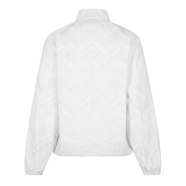 Missoni o1g2r1mq1124 Logo Embroidered Jacket in White Size S / US 4 / IT 40 - 2 Thumbnail