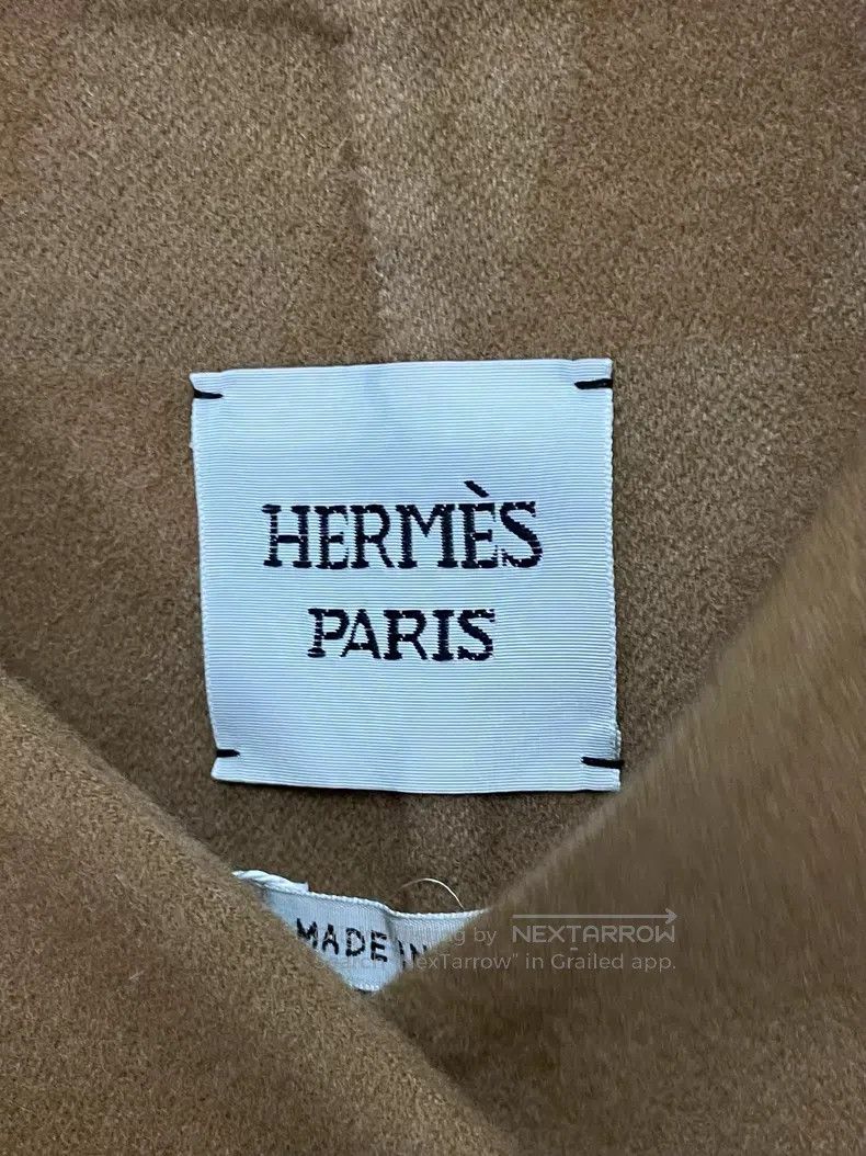 Hermes Hermes Olive Brown Cashmere Coat, Loose Fit Size XS / US 0-2 / IT 36-38 - 4 Thumbnail
