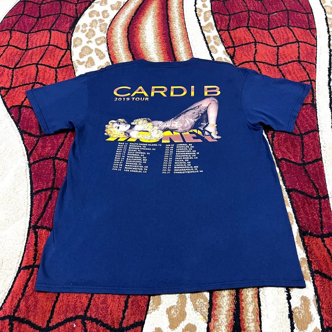 Band Tees Vintage 2019 Cardi B Naked Pussy Tour T Shirt Size US L / EU 52-54 / 3 - 6 Thumbnail