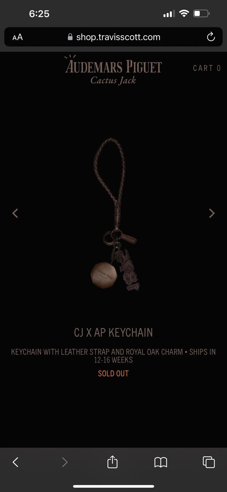 Audemars Piguet × Travis Scott CJ X AP KEYCHAIN | Grailed