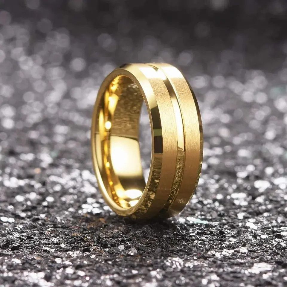 Jewelry 8mm Thin Line Ring Size ONE SIZE - 2 Thumbnail