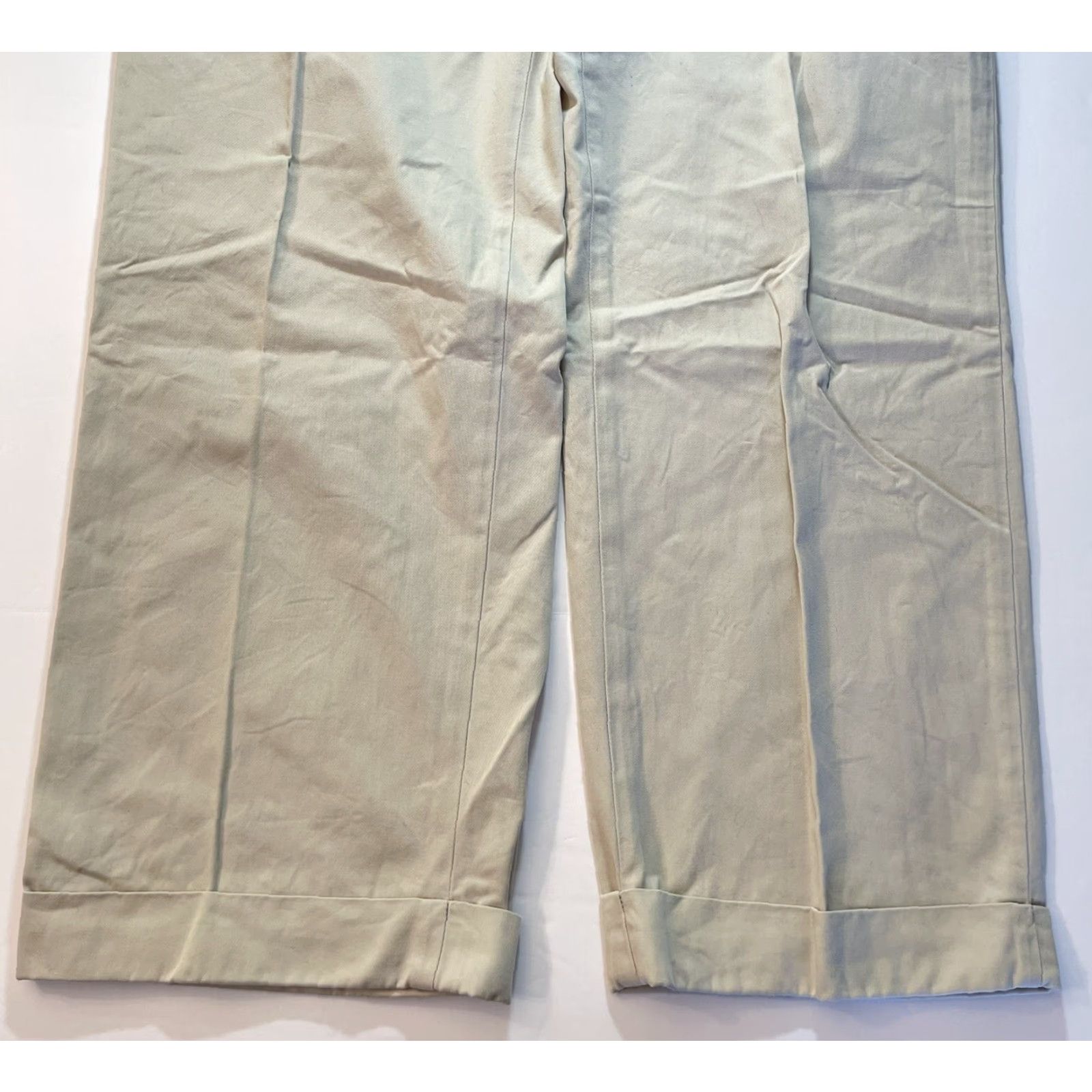 Polo Ralph Lauren VINTAGE Polo Ralph Lauren Chino Pants Mens 38x32 Beige Pleated Classic 90s Size US M / EU 48-50 / 2 - 4 Thumbnail