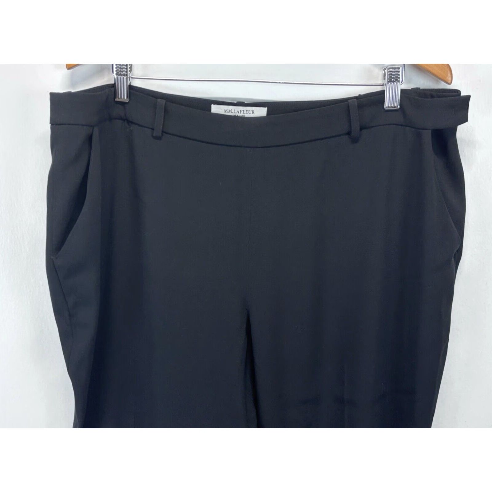 M.M.LaFleur MM.LaFleur Black Dress Pants 2X Plus Size Flat Front Career Womens Classic Size 40" / US 18 - 2 Thumbnail