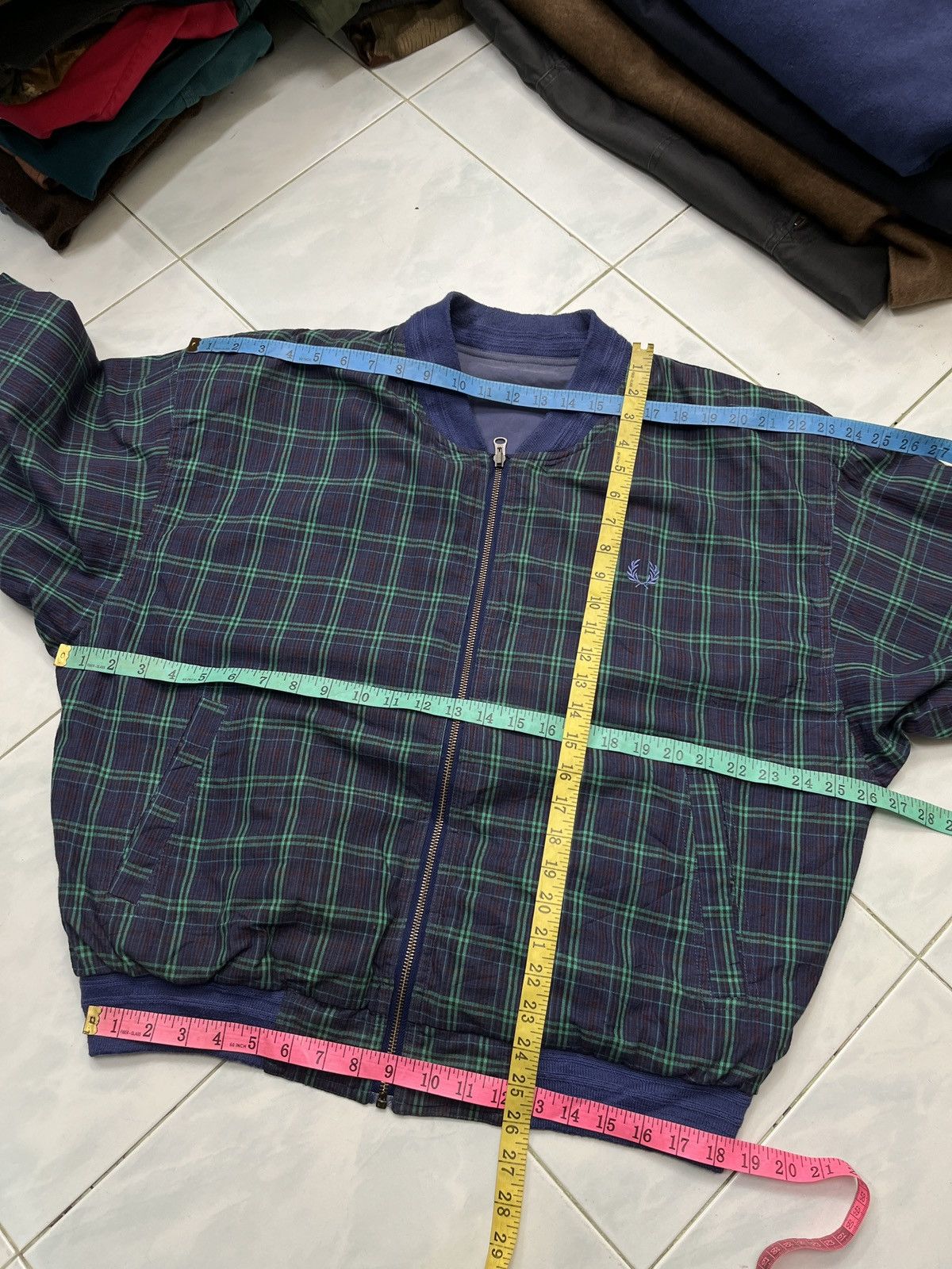 Fred Perry 🔥🔥🔥STEALS VTG FRED PERRY REVERSIBLE BOMBER JACKET Size US L / EU 52-54 / 3 - 19 Thumbnail