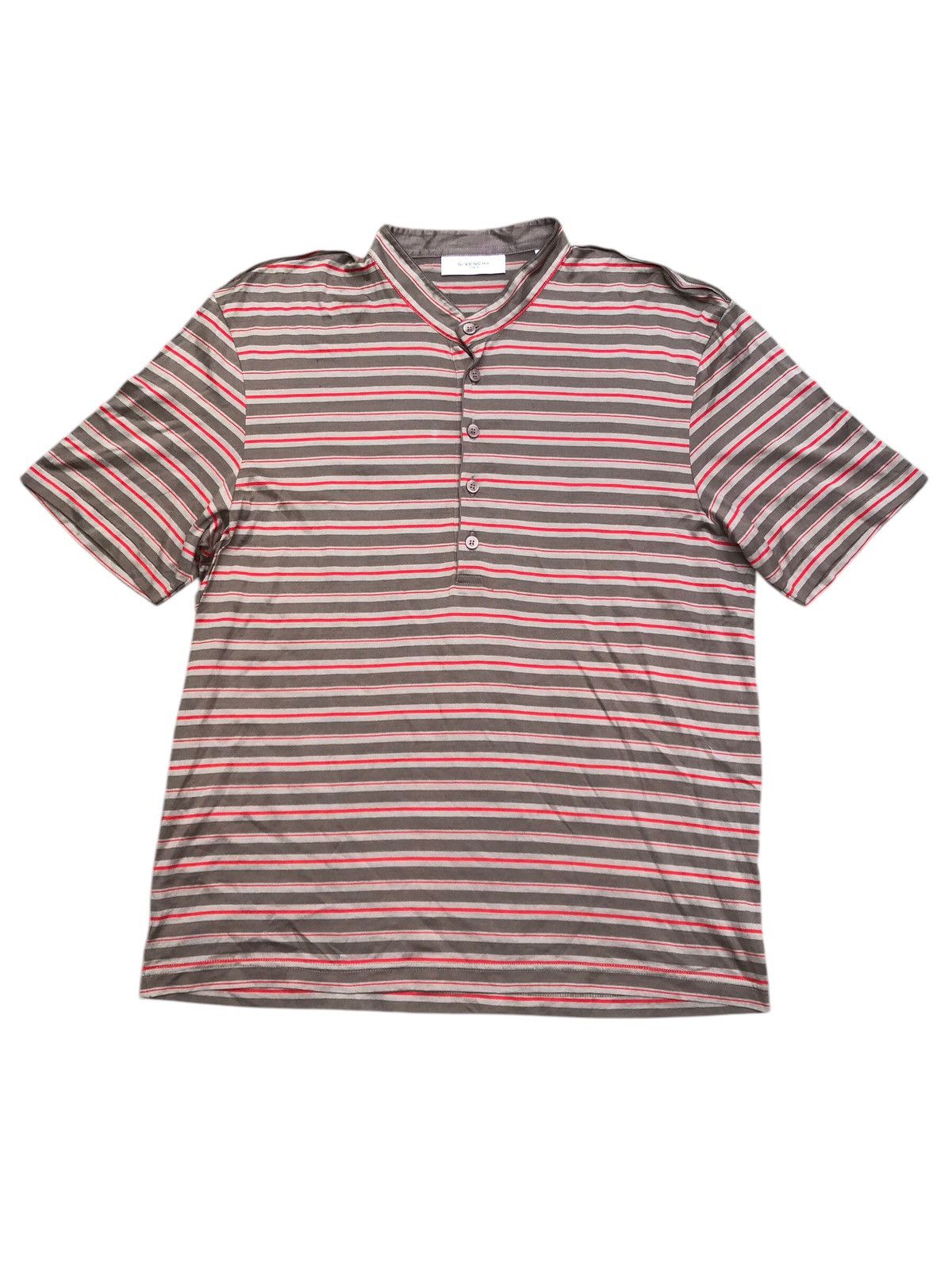 Designer × Givenchy GIVENCHY PARIS Stripes Casual Designer Luxury Brand T-Shirt Size US XXL / EU 58 / 5 - 1 Thumbnail