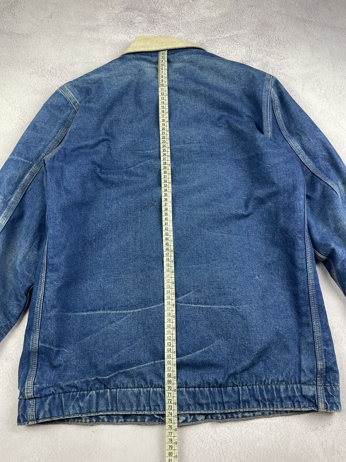Sears Vintage 70s 80s Roebucks Denim Chore Jacket USA Corduroy Size US L / EU 52-54 / 3 - 17 Thumbnail
