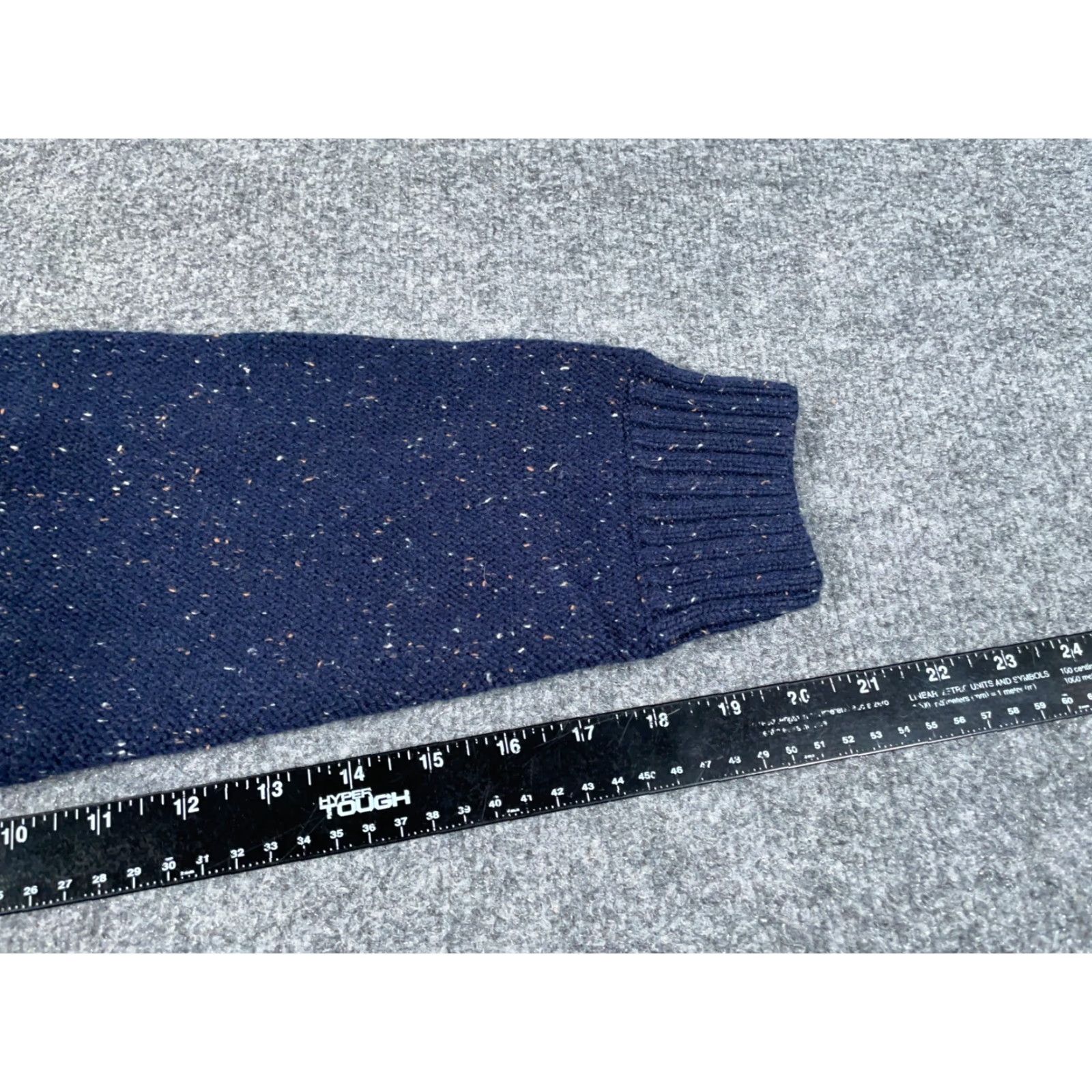 Haggar Haggar Sweater Adult 2XL Blue Cable Knit Crew Neck Cotton Heavyweight Preppy Classic Mens Size US XXL / EU 58 / 5 - 7 Thumbnail