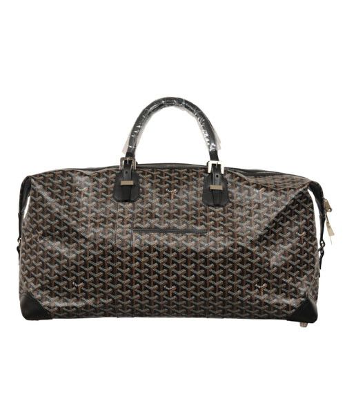 Goyard Croisiere 50 Black Leather Duffle Travel Carry On - 02656 Size ONE SIZE - 1 Thumbnail