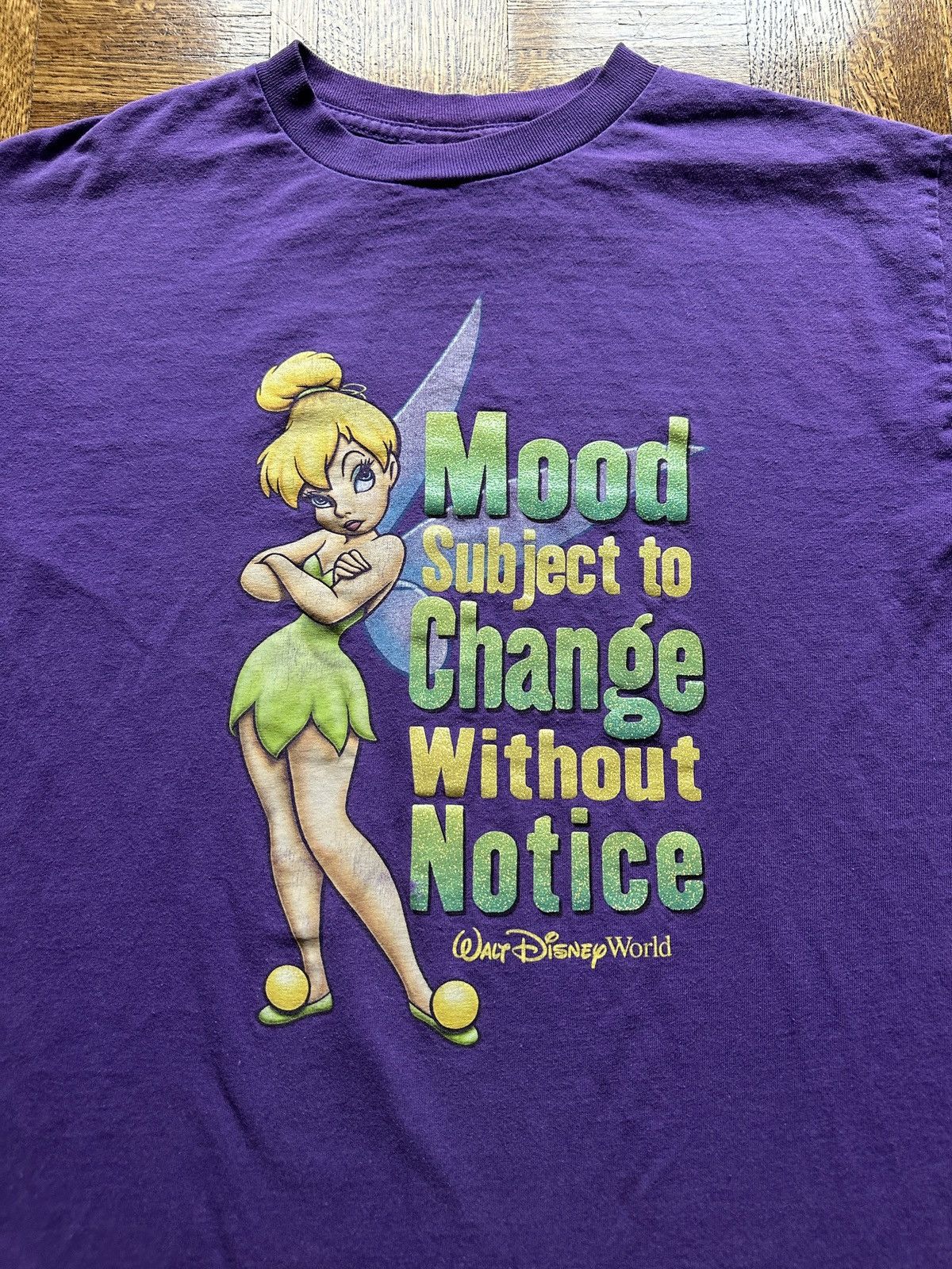 Disney Vintage Tinkerbell Mood Subject to Change Graphic Tee Size US M / EU 48-50 / 2 - 2 Thumbnail