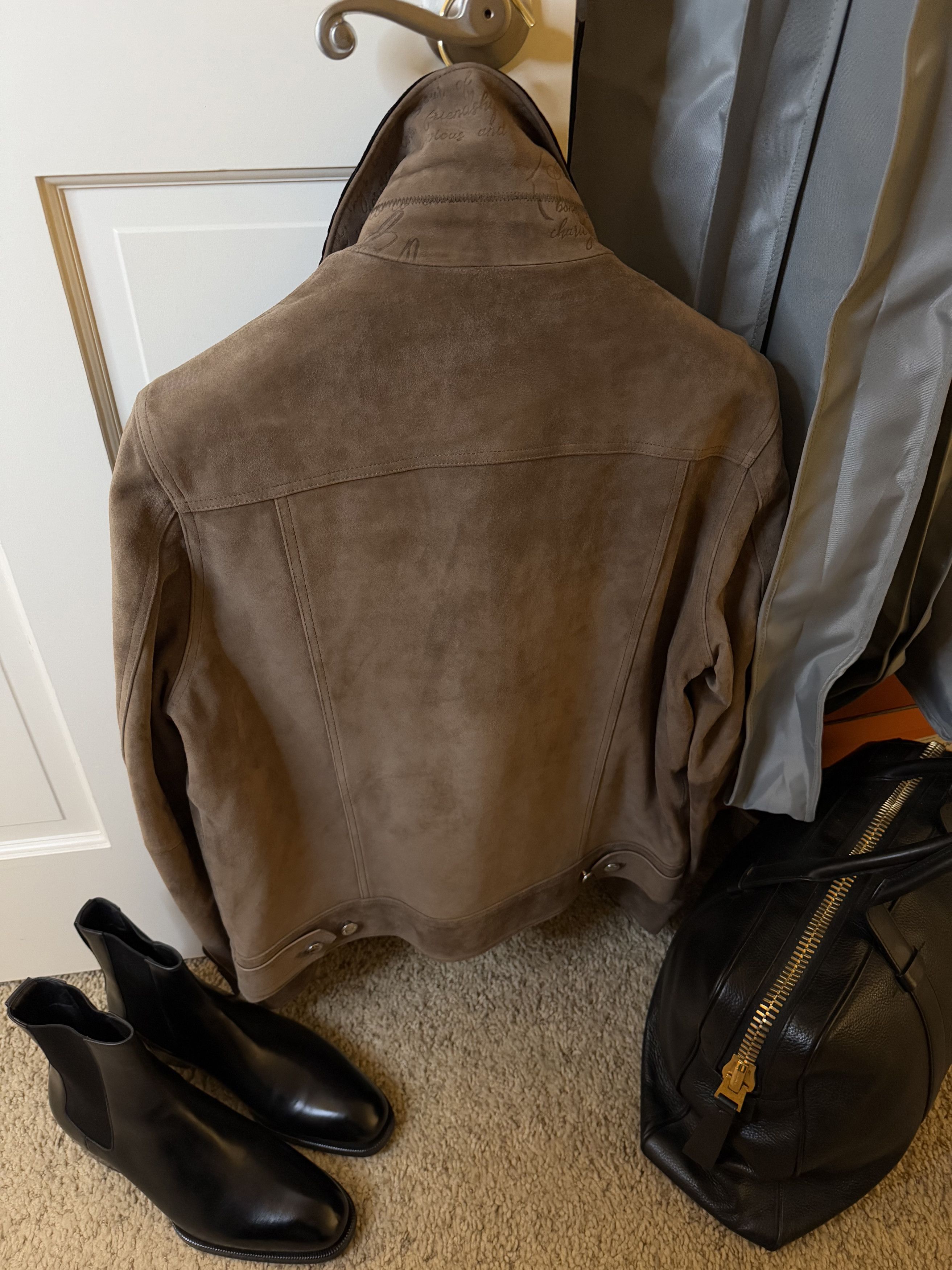 Berluti A Menswear Grail: Rare Colorway $6,450 w/tax Suede Trucker Size US L / EU 52-54 / 3 - 3 Thumbnail