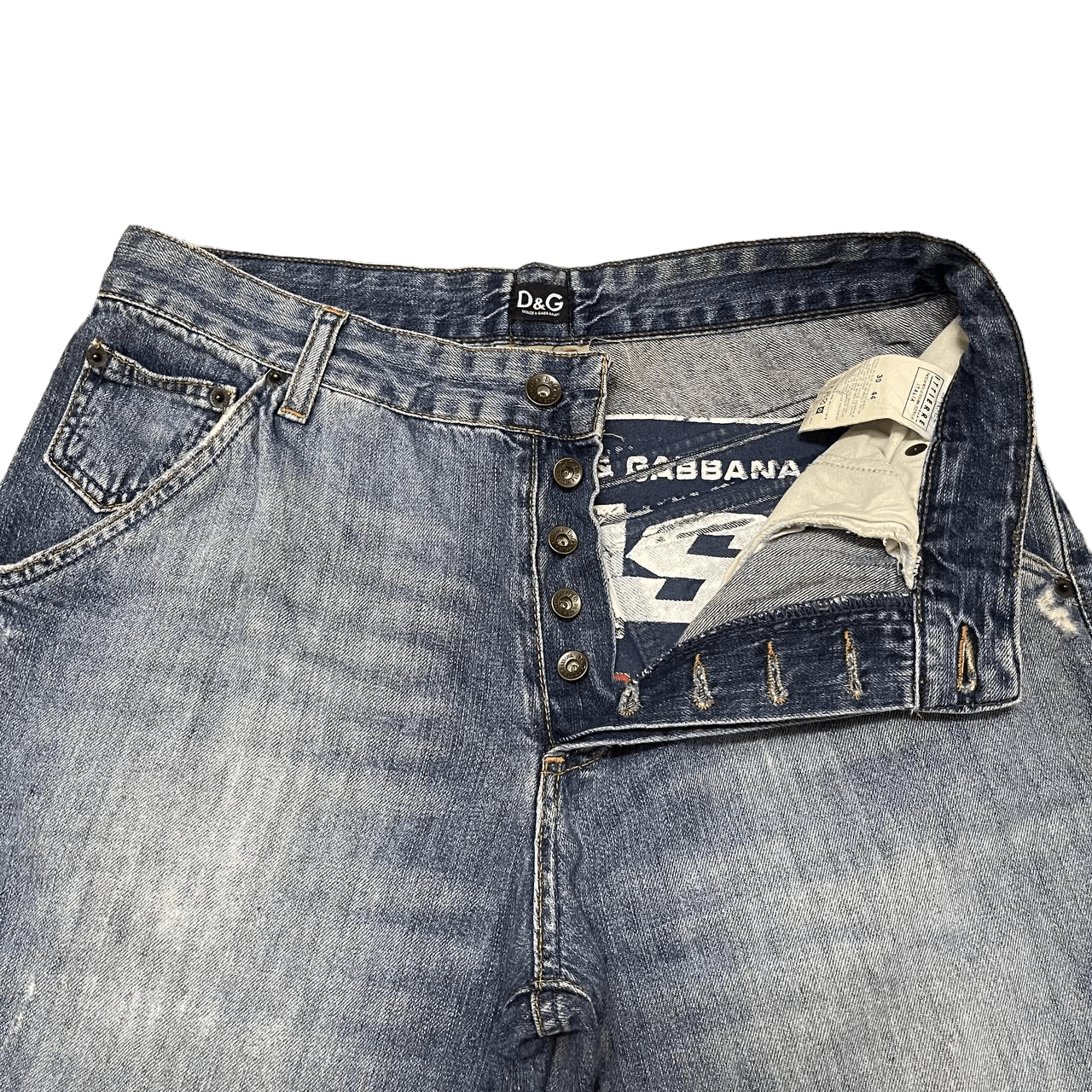 Dolce & Gabbana Vintage D&G Dolce & Gabbana Extreme Denim Devotees Jeans Size US 31 - 14 Thumbnail