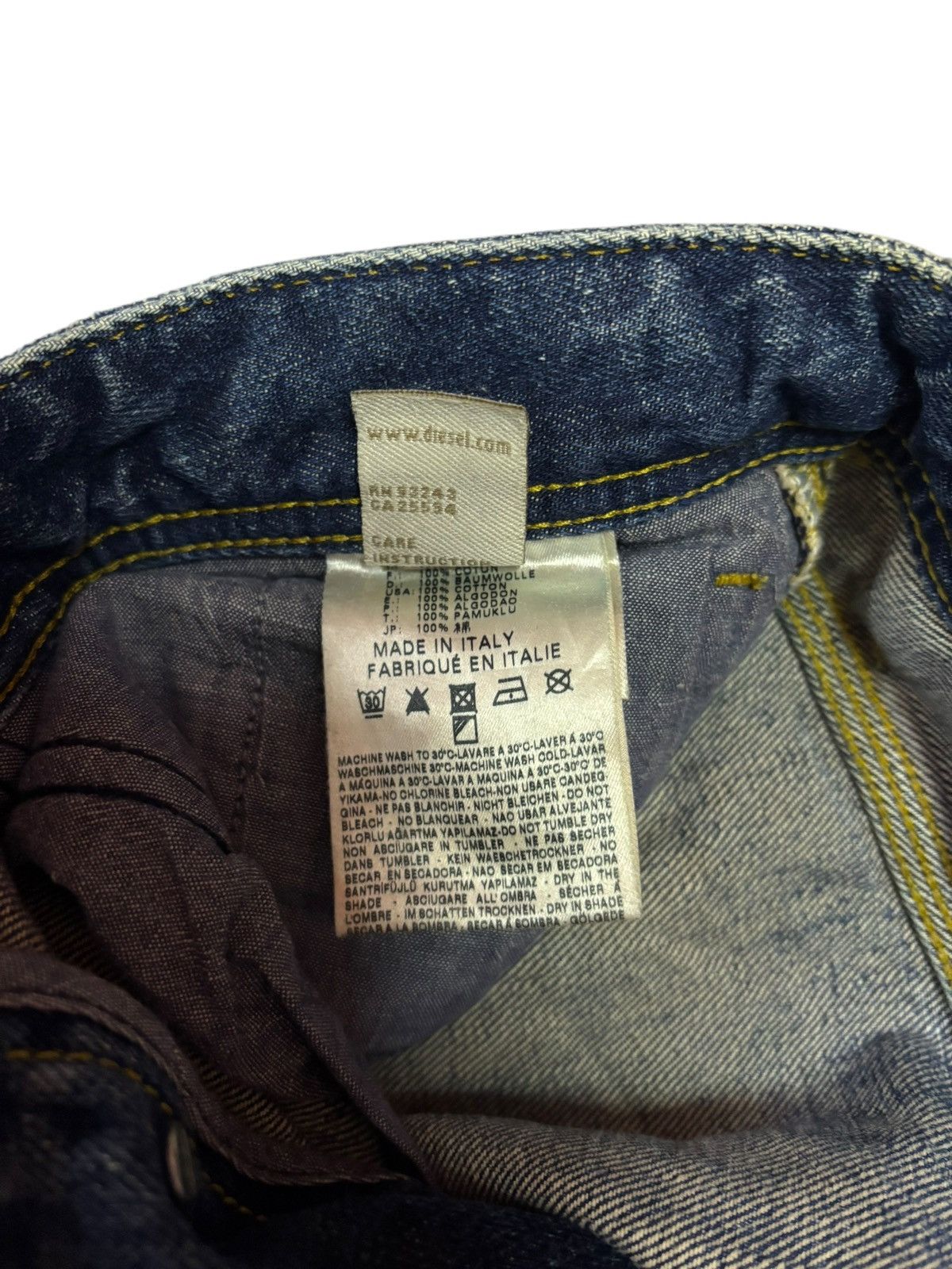 Diesel Vtg Italy Diesel Albo Baumwolle Mud Washed Distressed Jeans Size US 32 / EU 48 - 7 Thumbnail