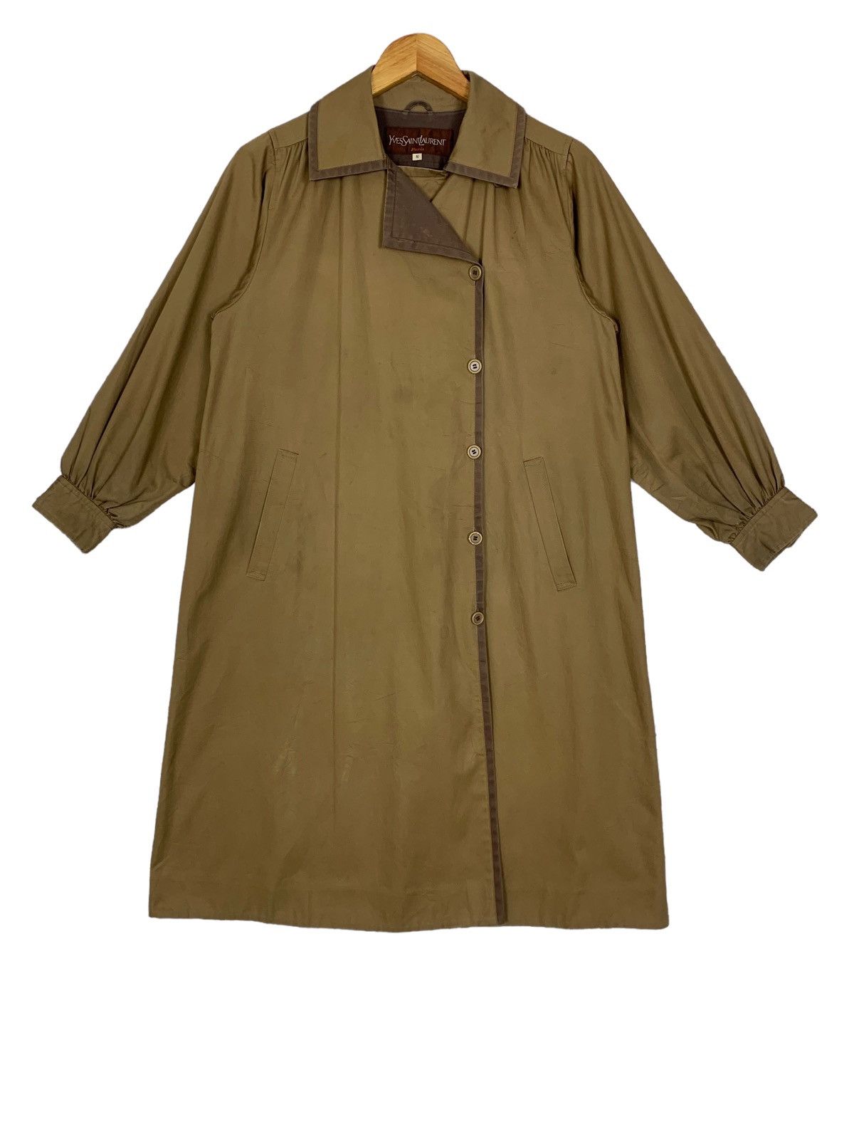 Yves Saint Laurent Yves Saint Laurent Designer Luxury Long Coat Size S / US 4 / IT 40 - 1 Thumbnail