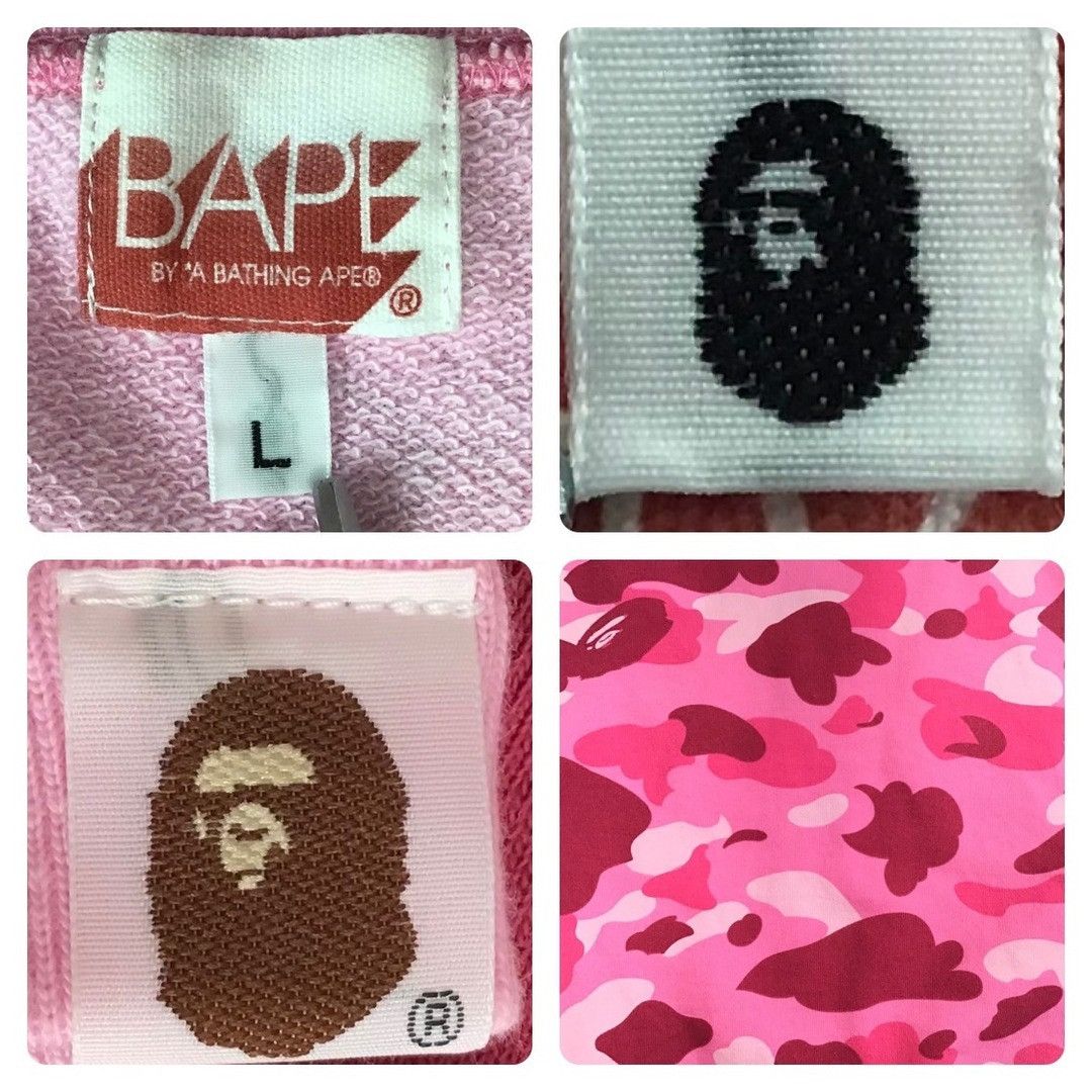 Bape 🔥Vintage🔥 BAPE Pink Camo College Logo Sweat shirt APE NIGO Size US L / EU 52-54 / 3 - 7 Thumbnail