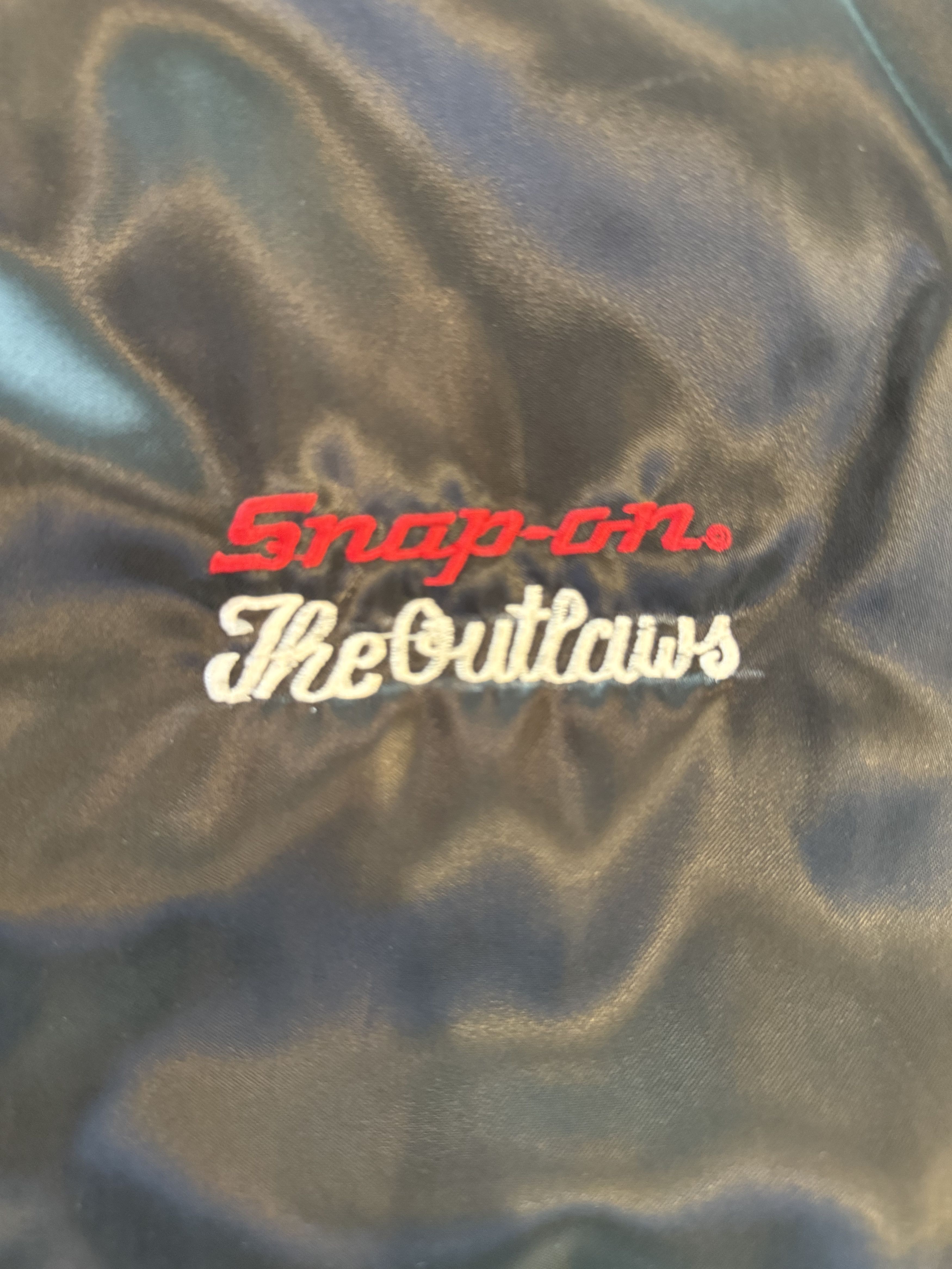 Swingster × Vintage Vintage 80s Snap-on "The Outlaws" Swingster Bomber Jacket Size US L / EU 52-54 / 3 - 4 Thumbnail