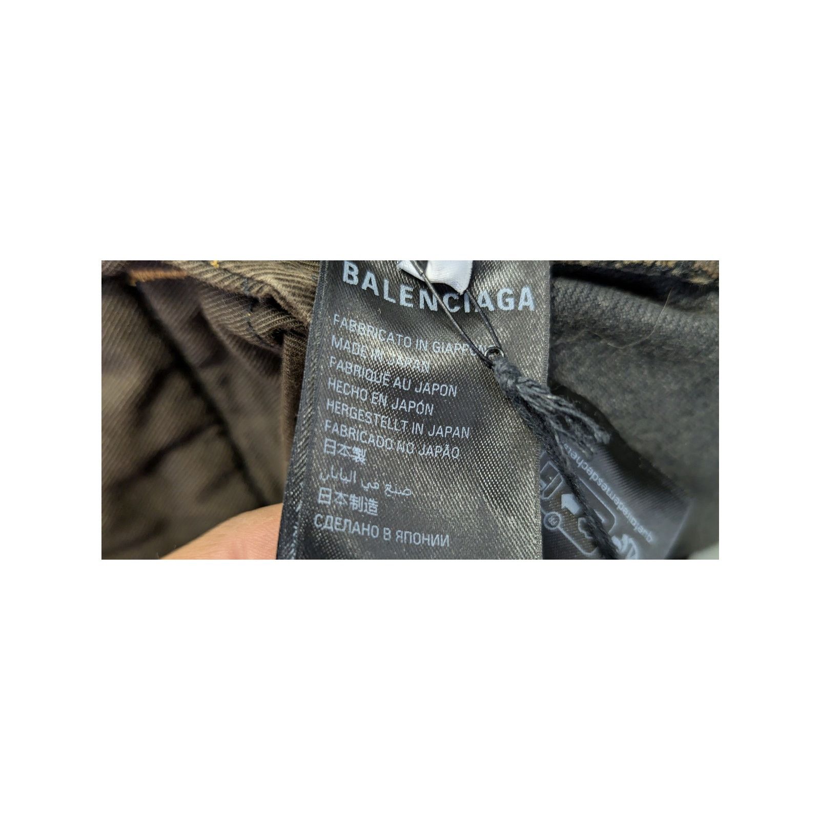 Balenciaga o1rshd1 Cargo Denim Trousers Pants in Washed Black Size US 34 / EU 50 - 18 Thumbnail