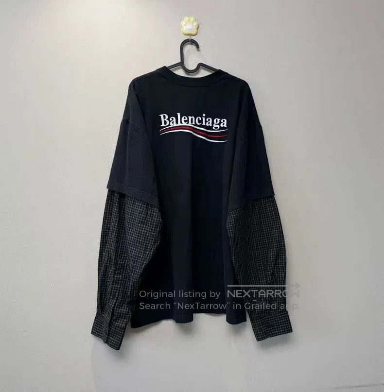 Balenciaga Balenciaga Black Coke Layered Long Sleeve. Size US L / EU 52-54 / 3 - 4 Thumbnail