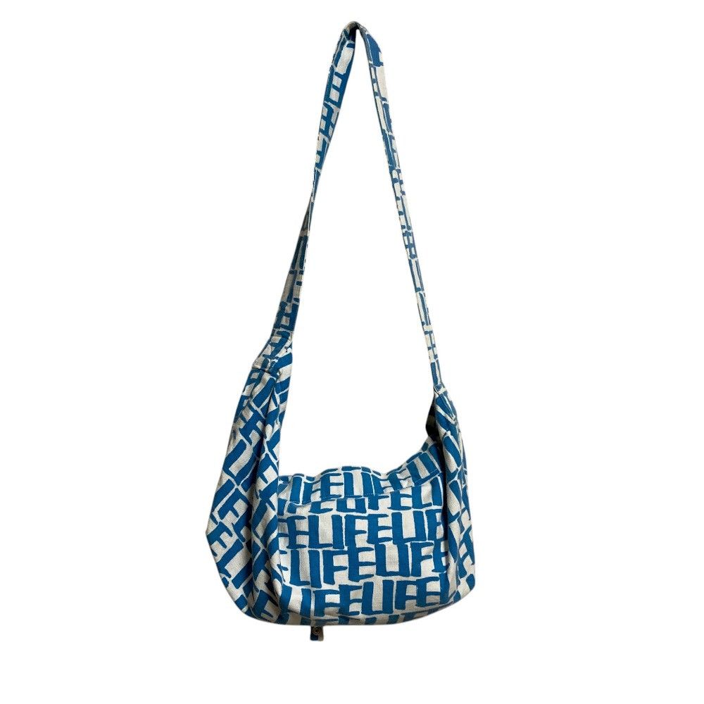 mina perhonen Mina Perhonen mina perhonen LIFE cotton linen canvas shoulder bag Textile Shoulder Bag DUTY FREE for USA Size ONE SIZE - 1 Thumbnail