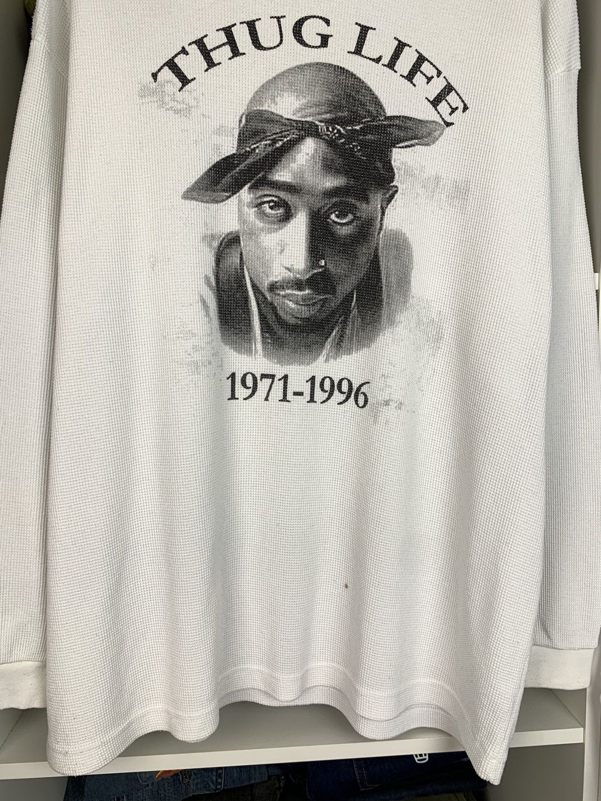 Band Tees Vintage Tupac Thug Life 1971-1996 Long Sleeve Size US XXL / EU 58 / 5 - 15 Thumbnail