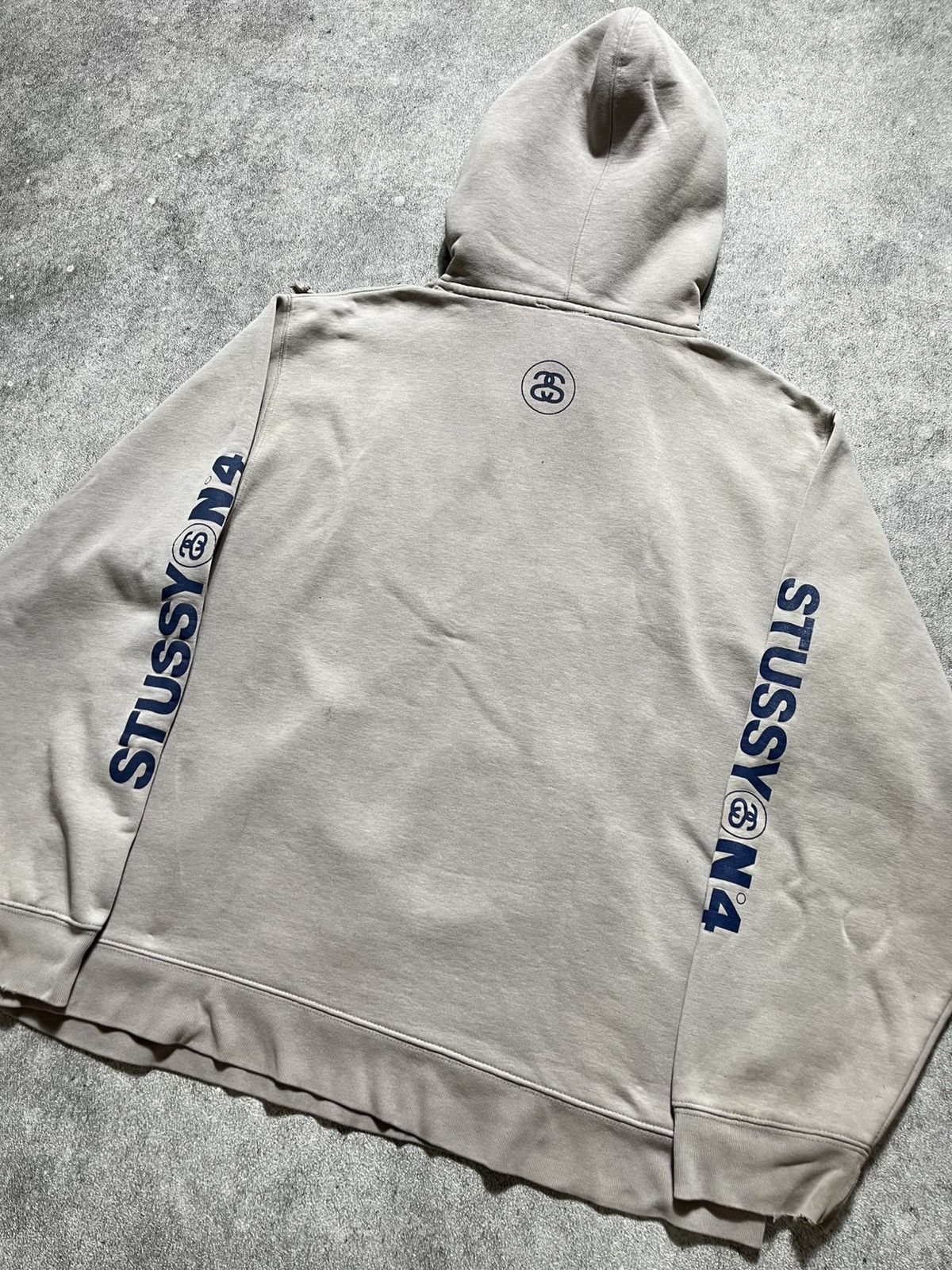 Stussy Vintage 90s Stussy N4 Sunfaded Distressed Hooded Size US XL / EU 56 / 4 - 12 Thumbnail