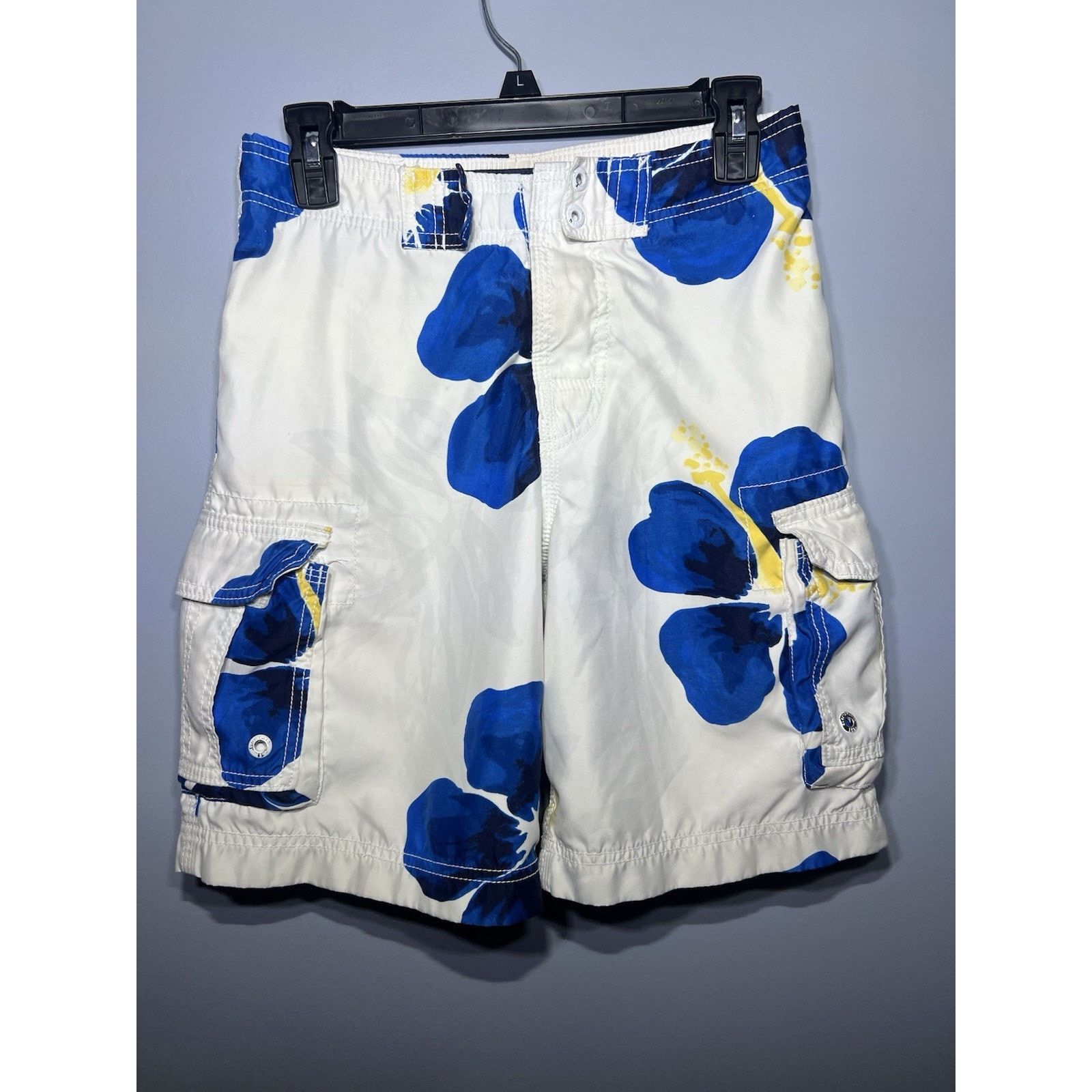 Abercrombie & Fitch abercrombie fitch swim trunks Trunks Blue White Sz M Pockets Size US 30 / EU 46 - 2 Thumbnail