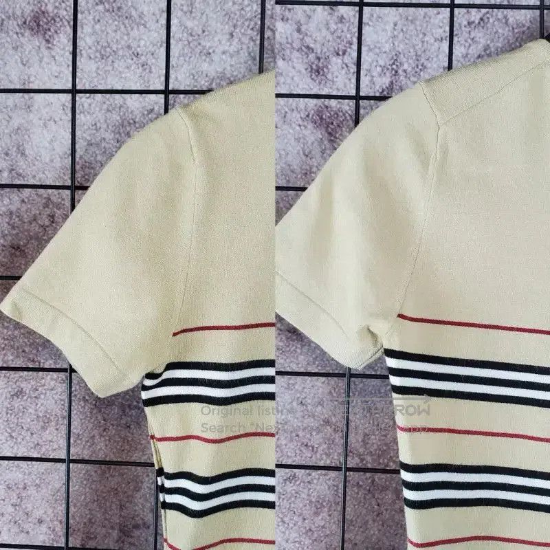 Burberry Burberry Summer Camel Striped T-Shirt. Size S / US 4 / IT 40 - 5 Thumbnail
